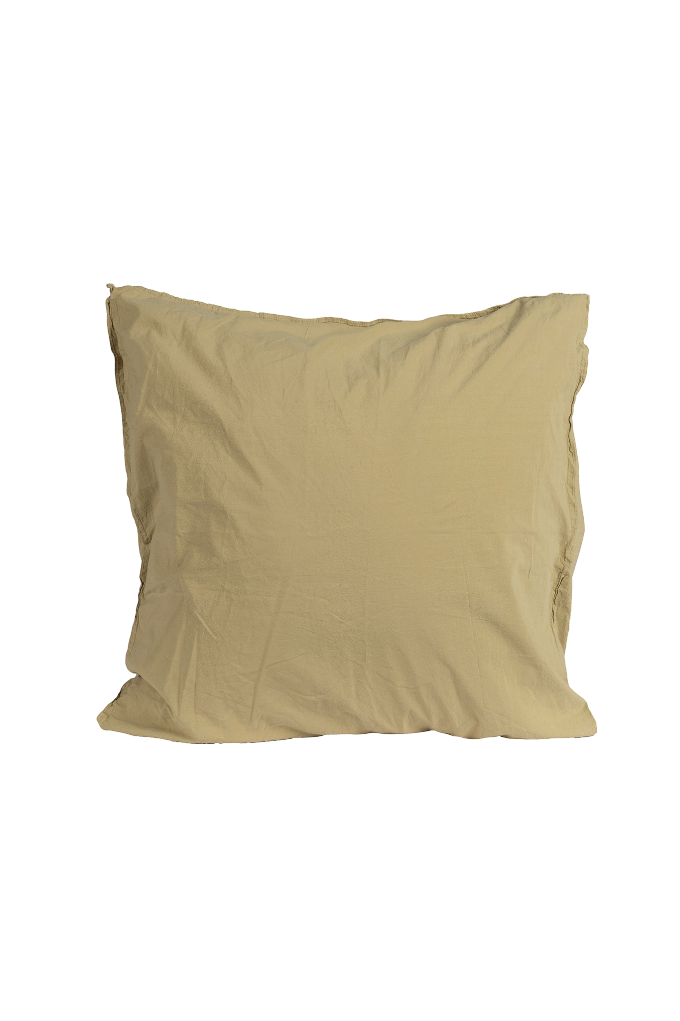 Kuddfodral Crinkle Khaki green (65x65cm)