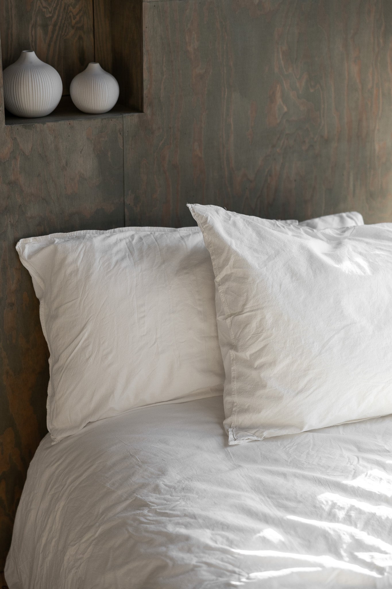 Kuddfodral Crinkle Off White (50x90cm)