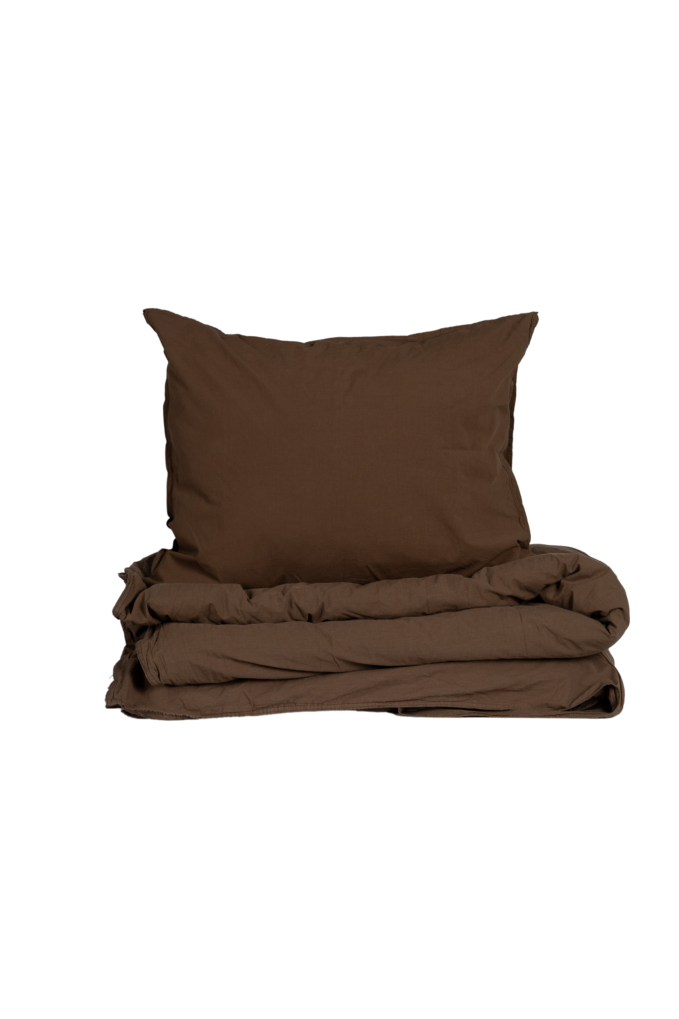 Påslakanset Crinkle Espresso (230x220cm)