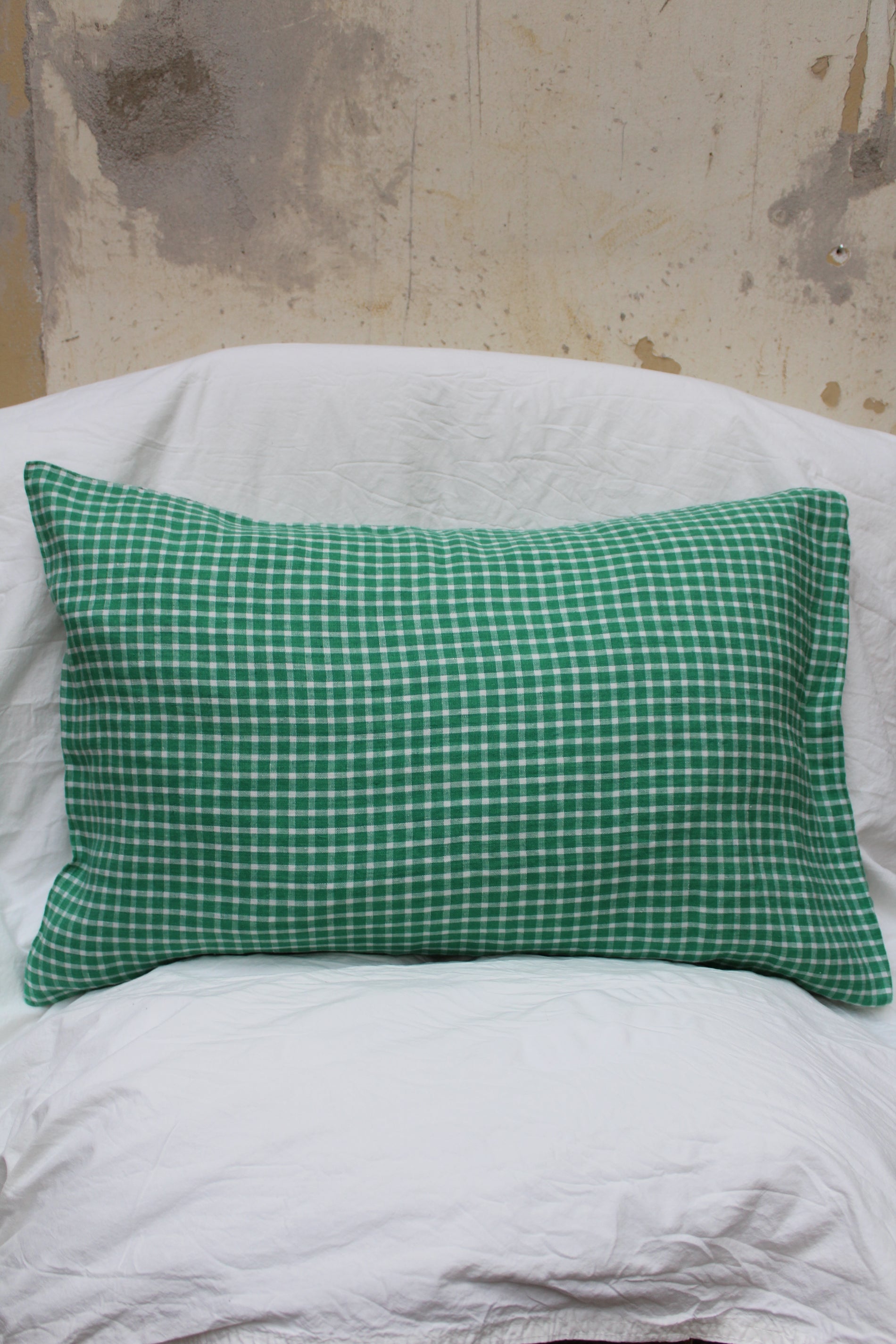 Kuddfodral Emerald Checks (60x40cm)
