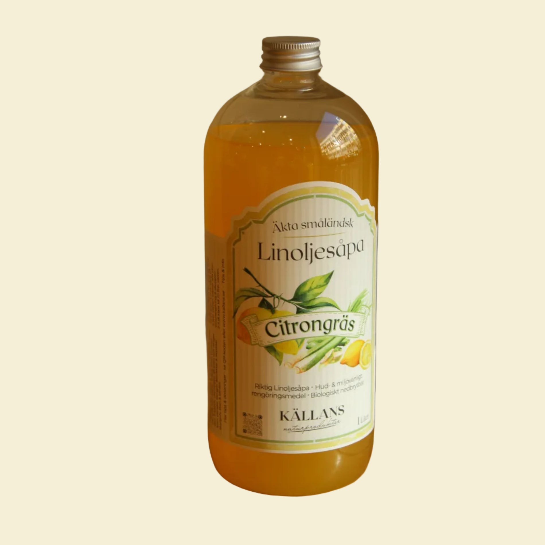 Linoljesåpa Citrongräs (1l)