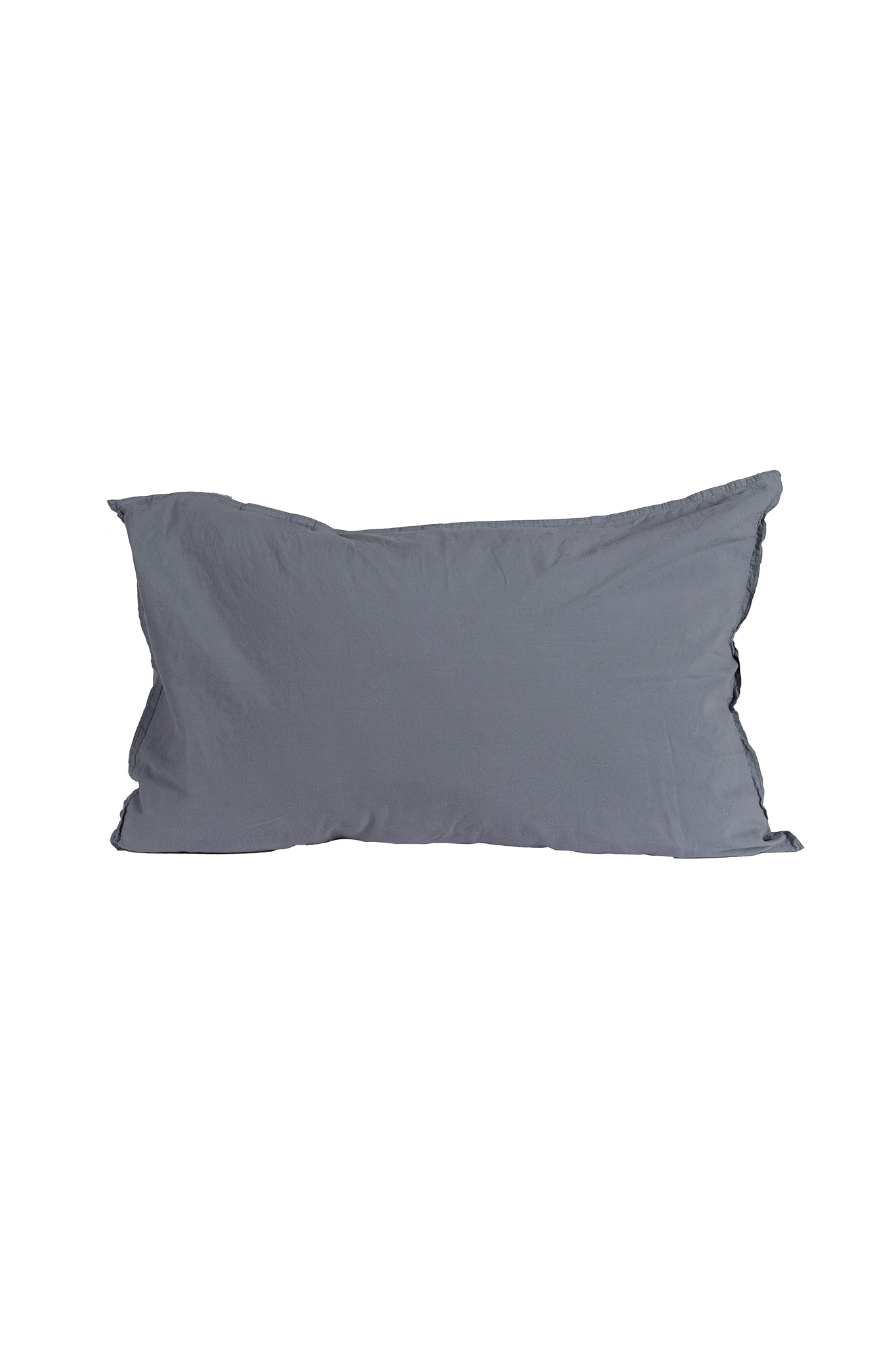 Kuddfodral Crinkle Dusty Blue med skrynklig struktur, produktbild