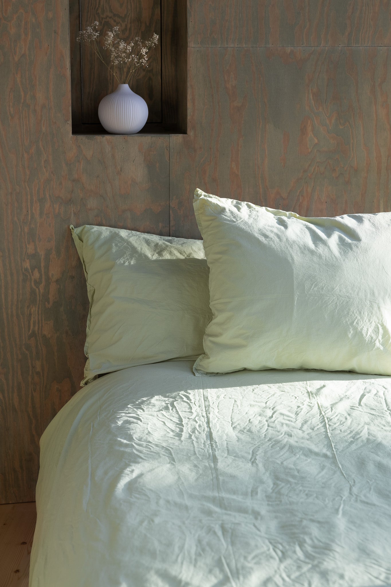 Påslakanset Crinkle Pistachio (230x220cm)