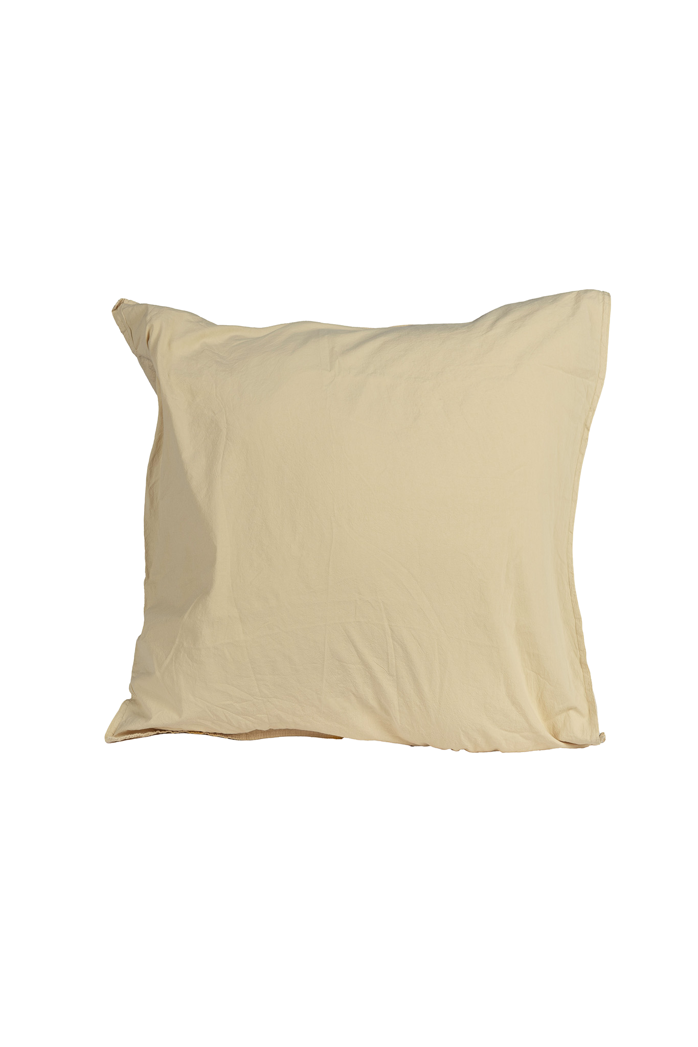 Kuddfodral Crinkle Sunny Yellow (65x65cm)