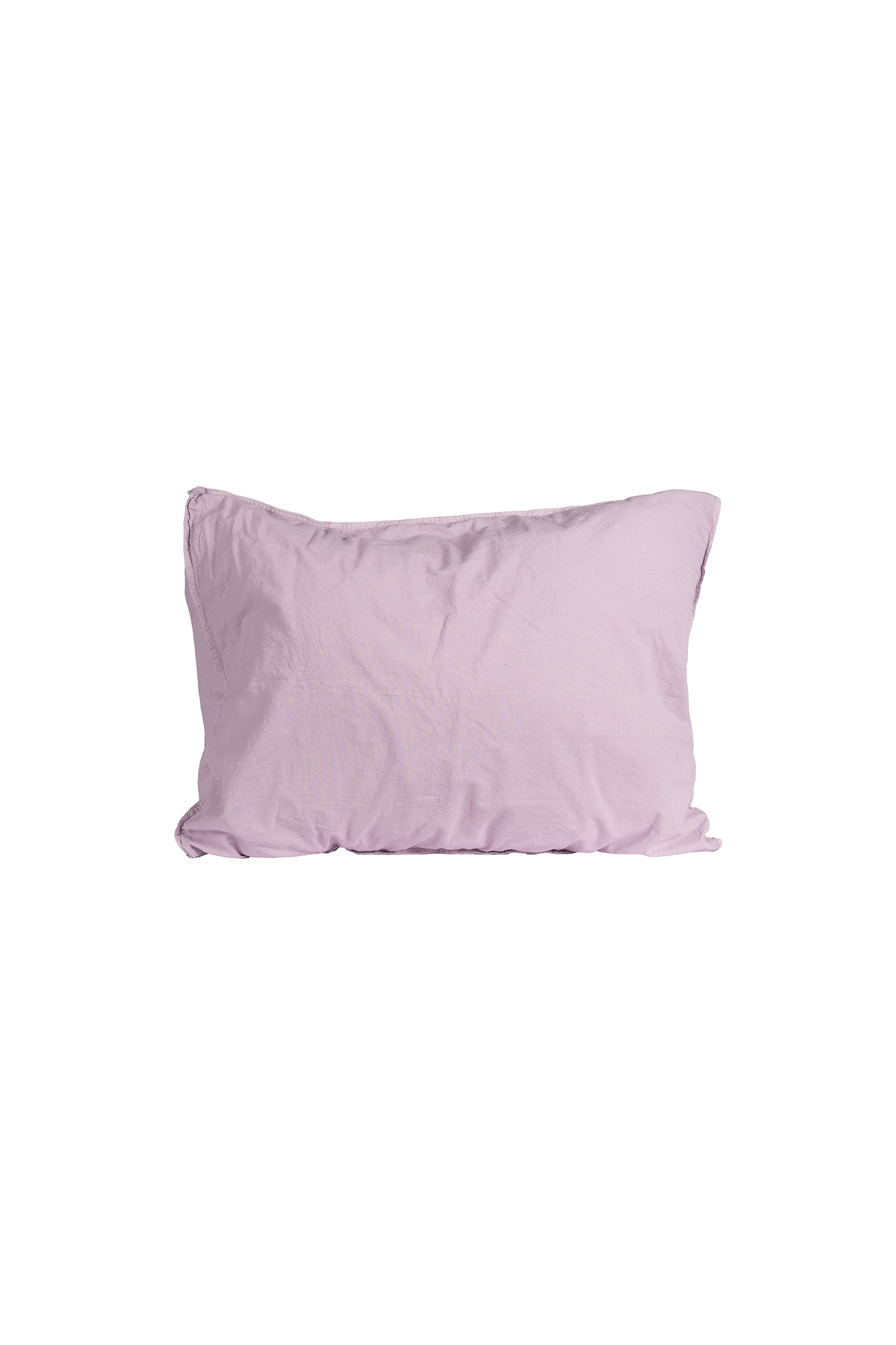 Örngott Crinkle Creamy Violet med skrynklig struktur, produktbild