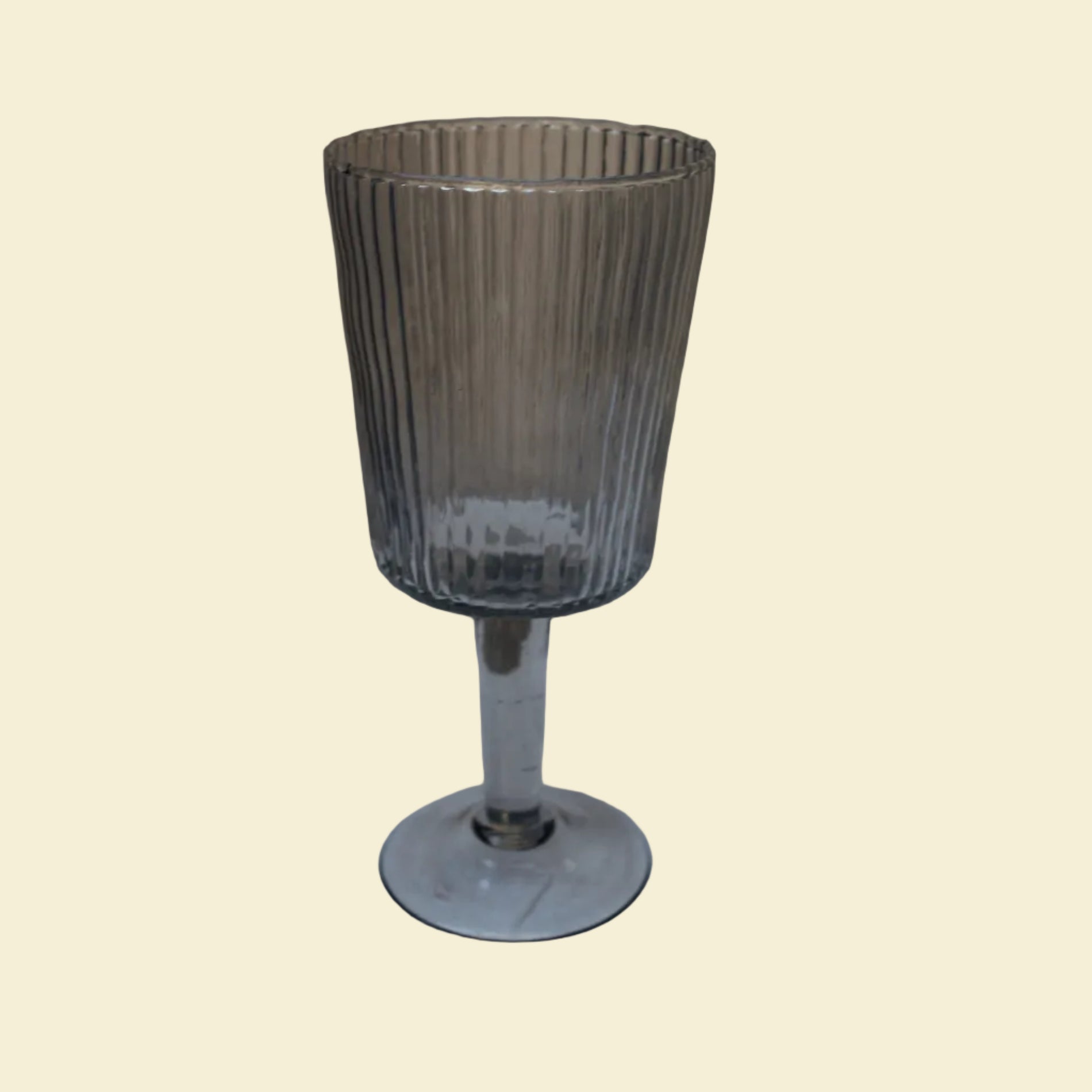 Vinglas Ribbed Clear