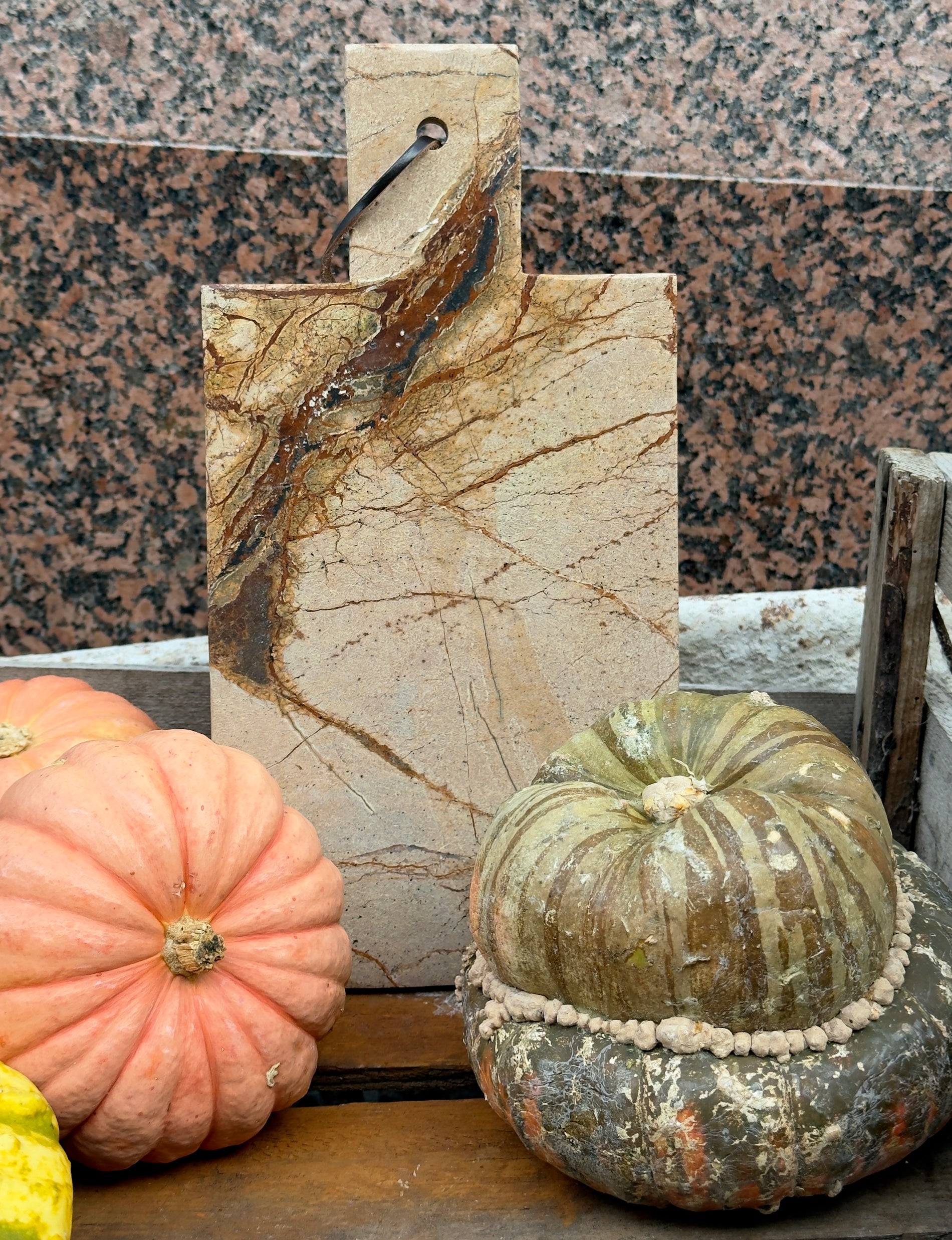 Skärbräda marmor - Forest brown