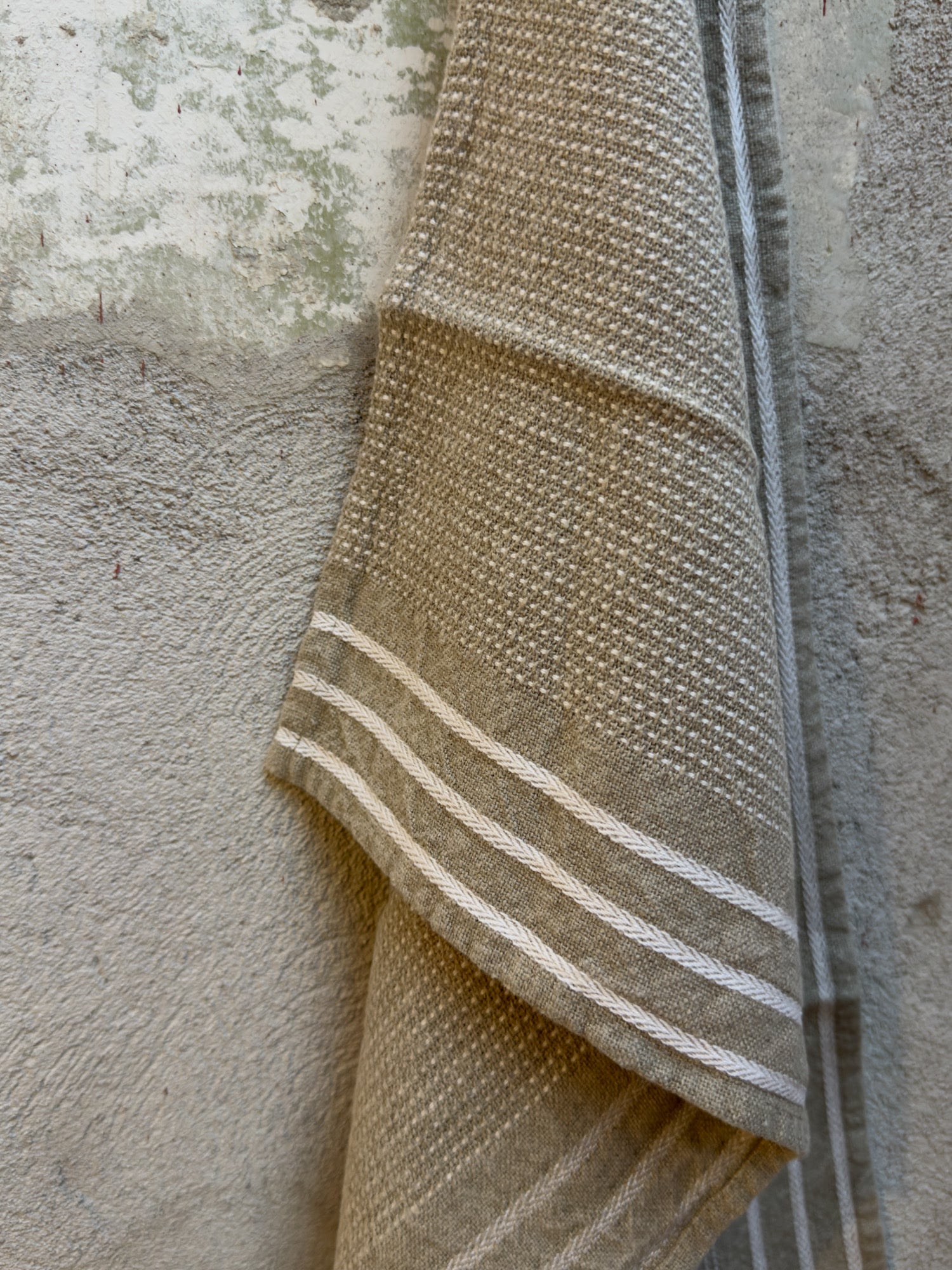 Kökshandduk "Torchon MAYA" - Lin/Blanc