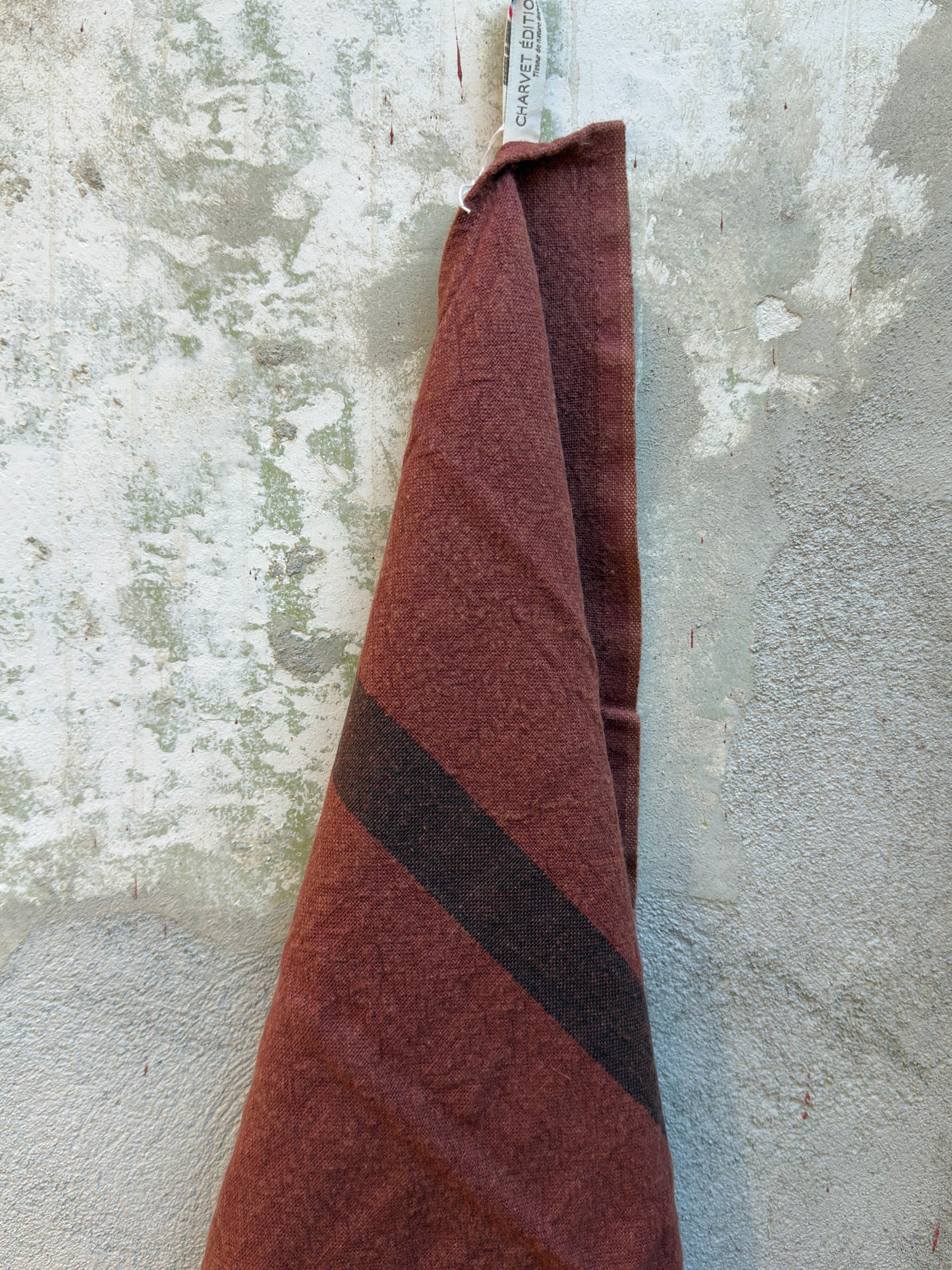 Kökshandduk "Torchon Doudou Raye" - Brique