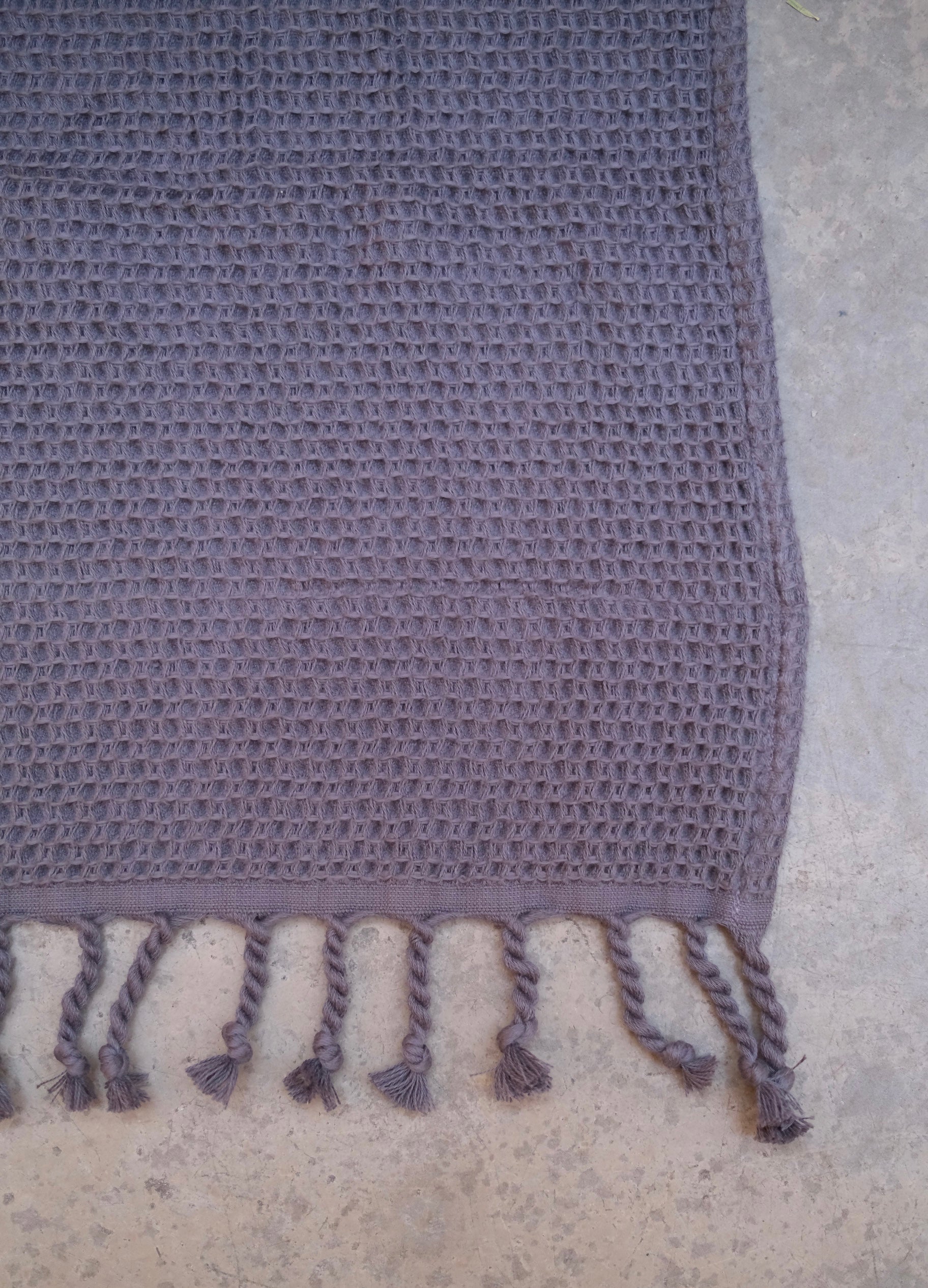 Fluffy Waffle Badlakan - Charcoal (90x150cm)