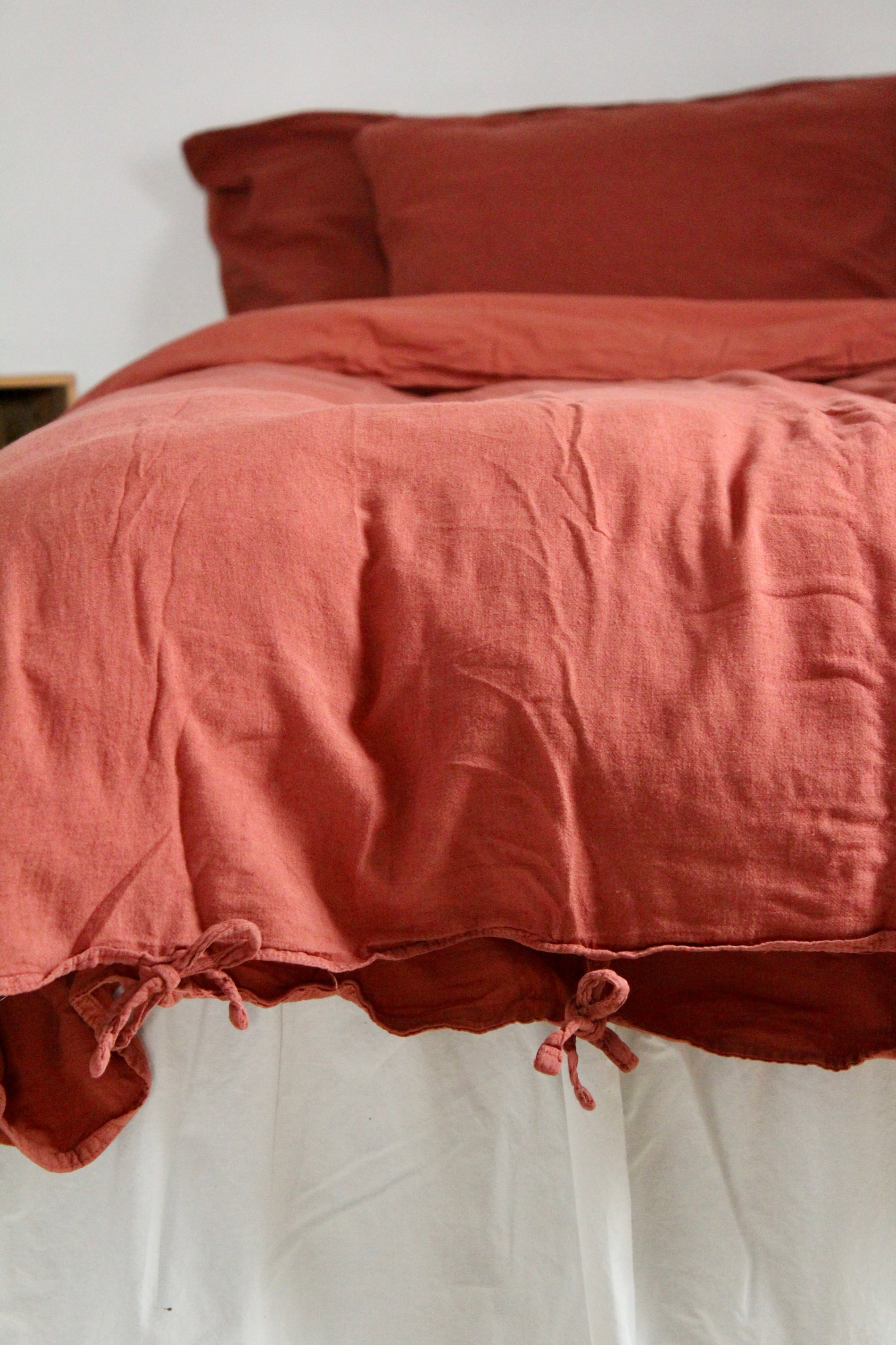 Påslakanset Gemini - Red sorghum (230x220cm)