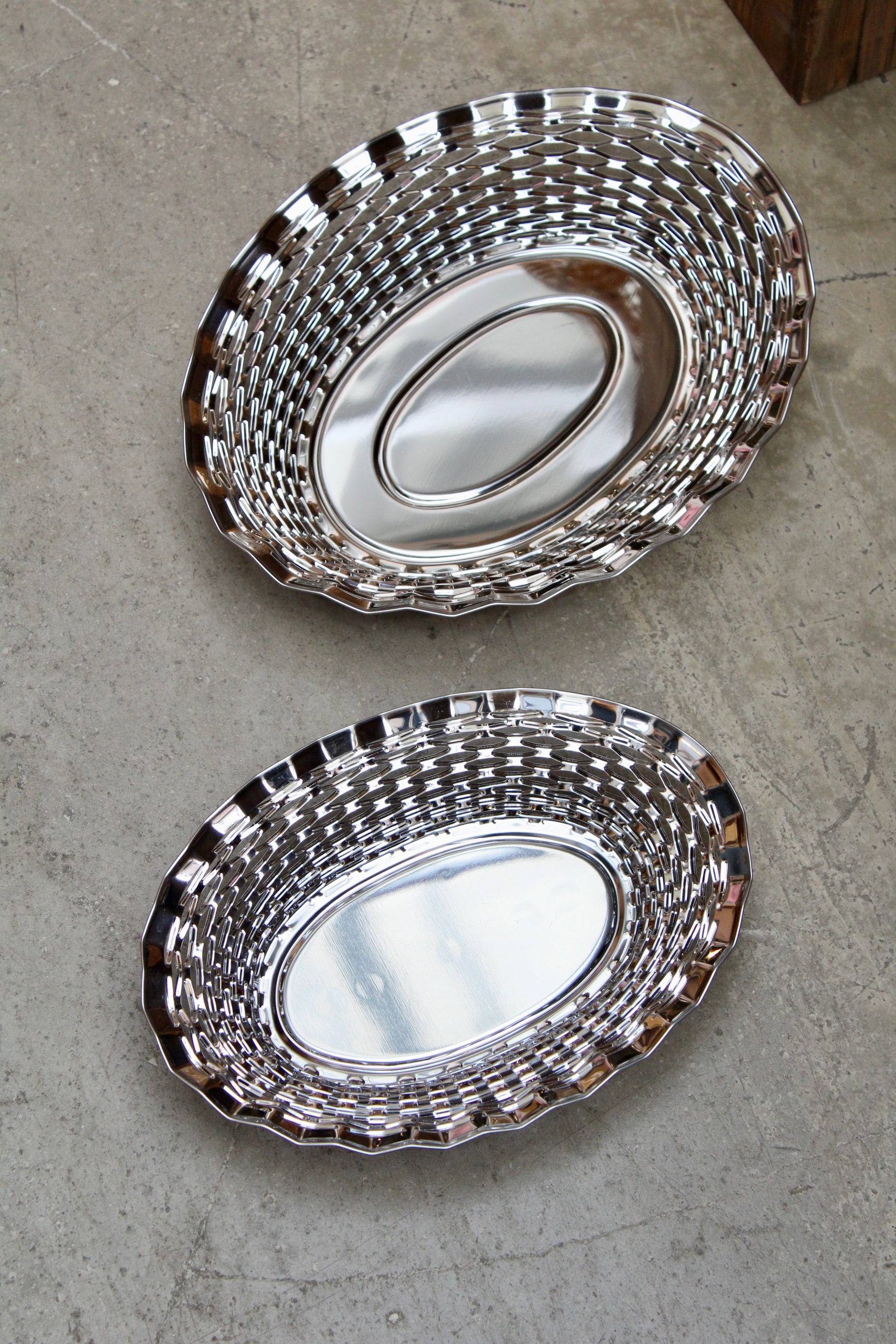 Bread basket i Stainless steel 25x18cm