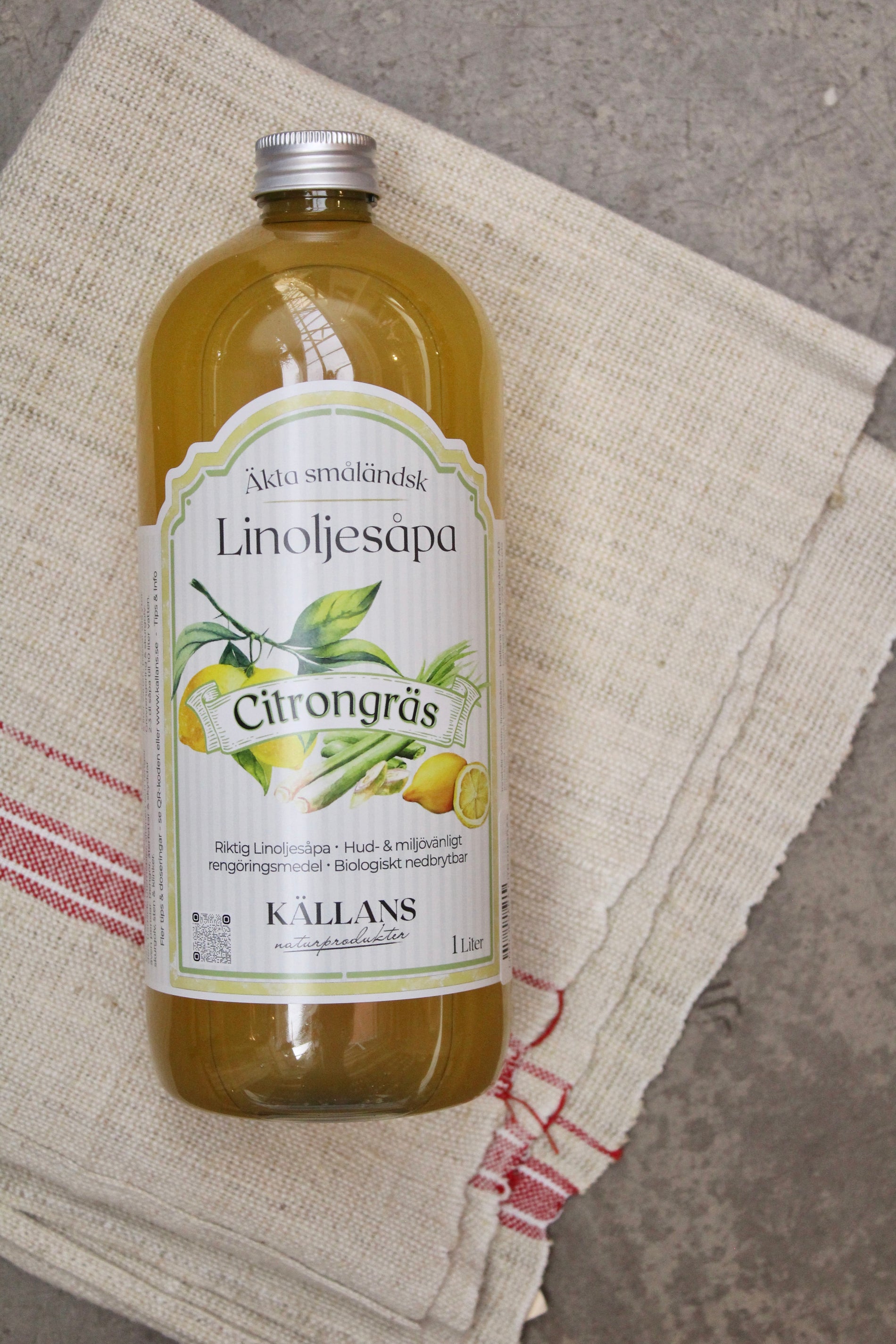 Linoljesåpa Citrongräs (1l)
