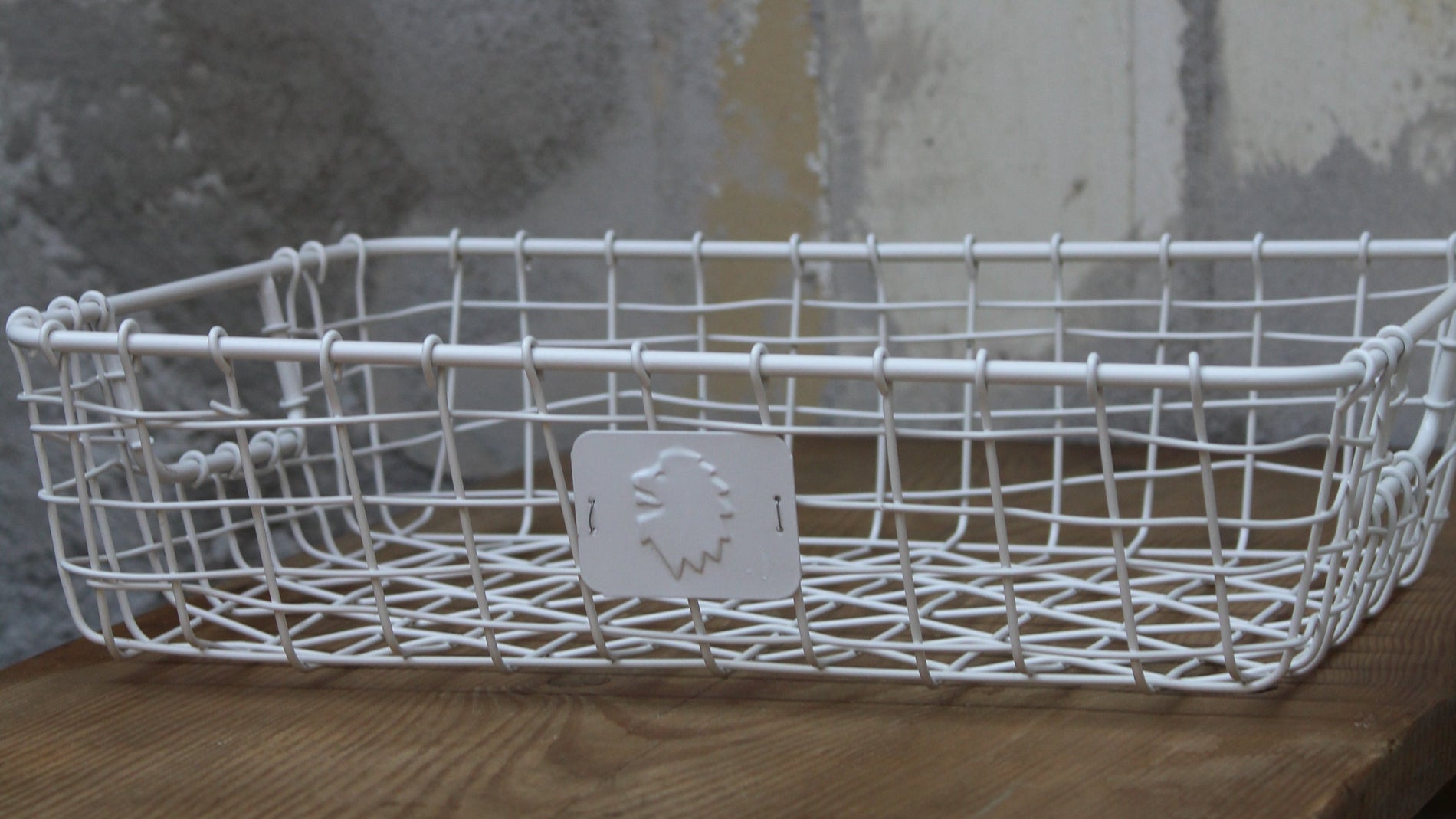 Trådkorg Bord - Vit