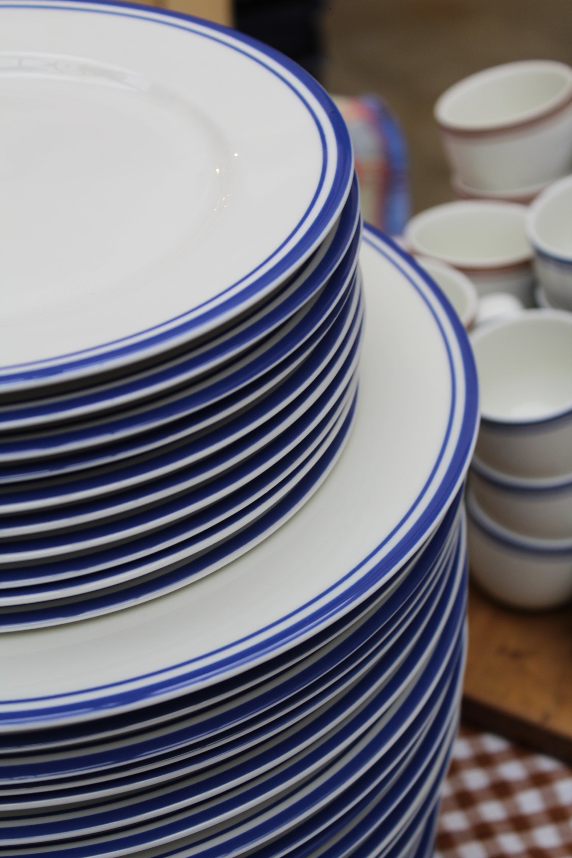 Minnen från Paris - Dinner plate -blue