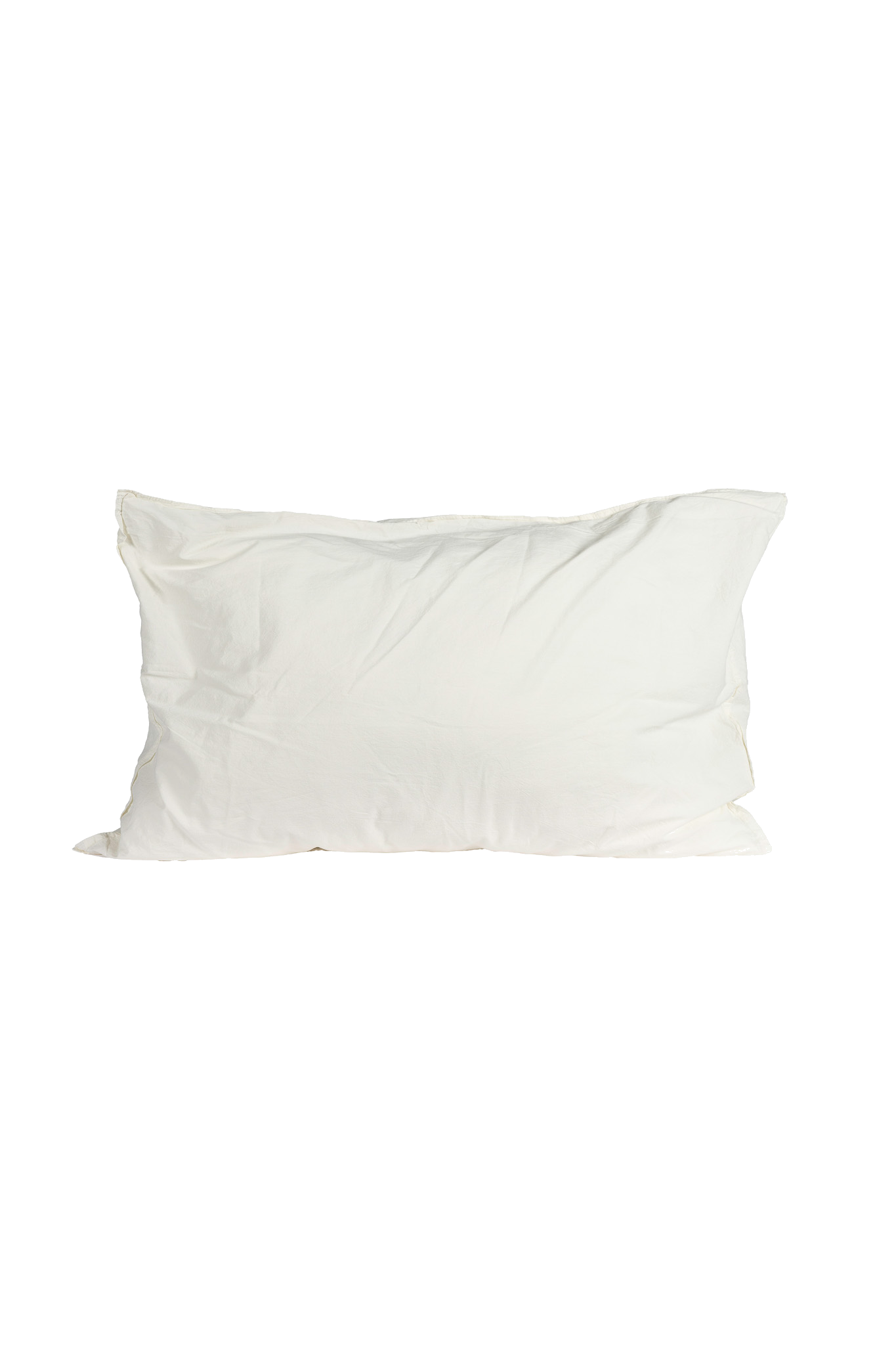 Kuddfodral Crinkle Off White med skrynklig struktur, produktbild