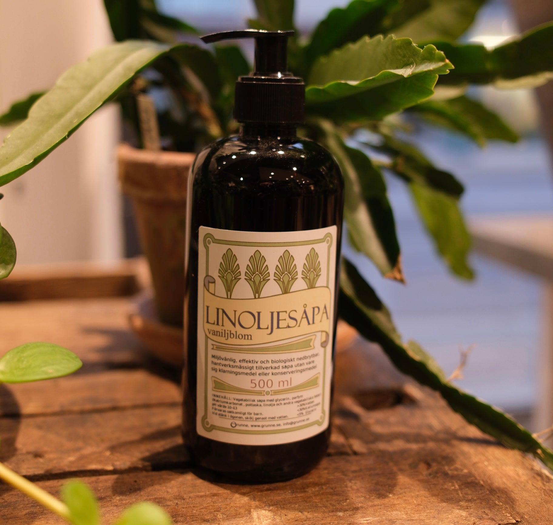 Linoljesåpa - Vaniljblom 500ml