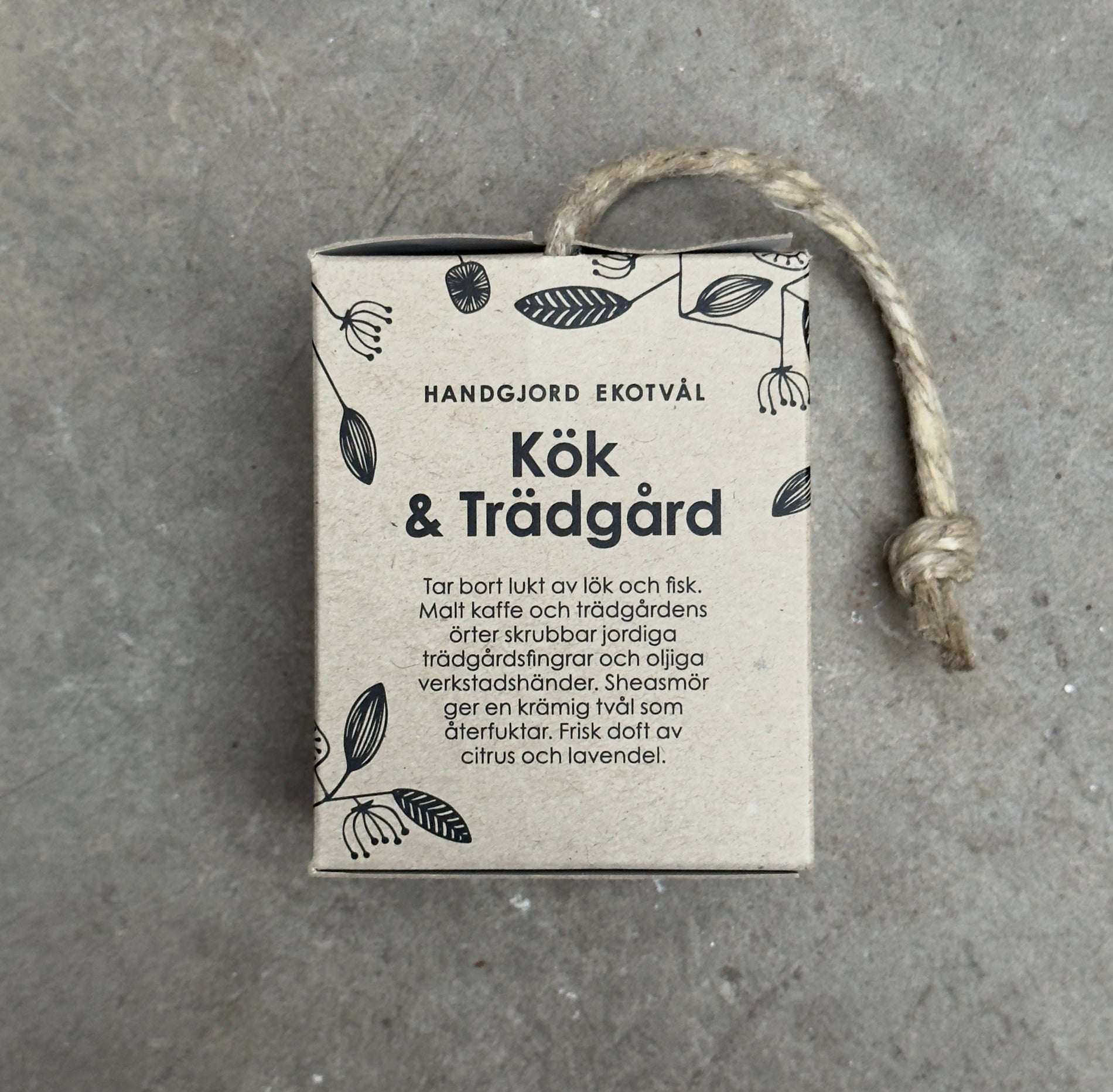 Handgjord ekotvål med rep - Kök & Trädgård