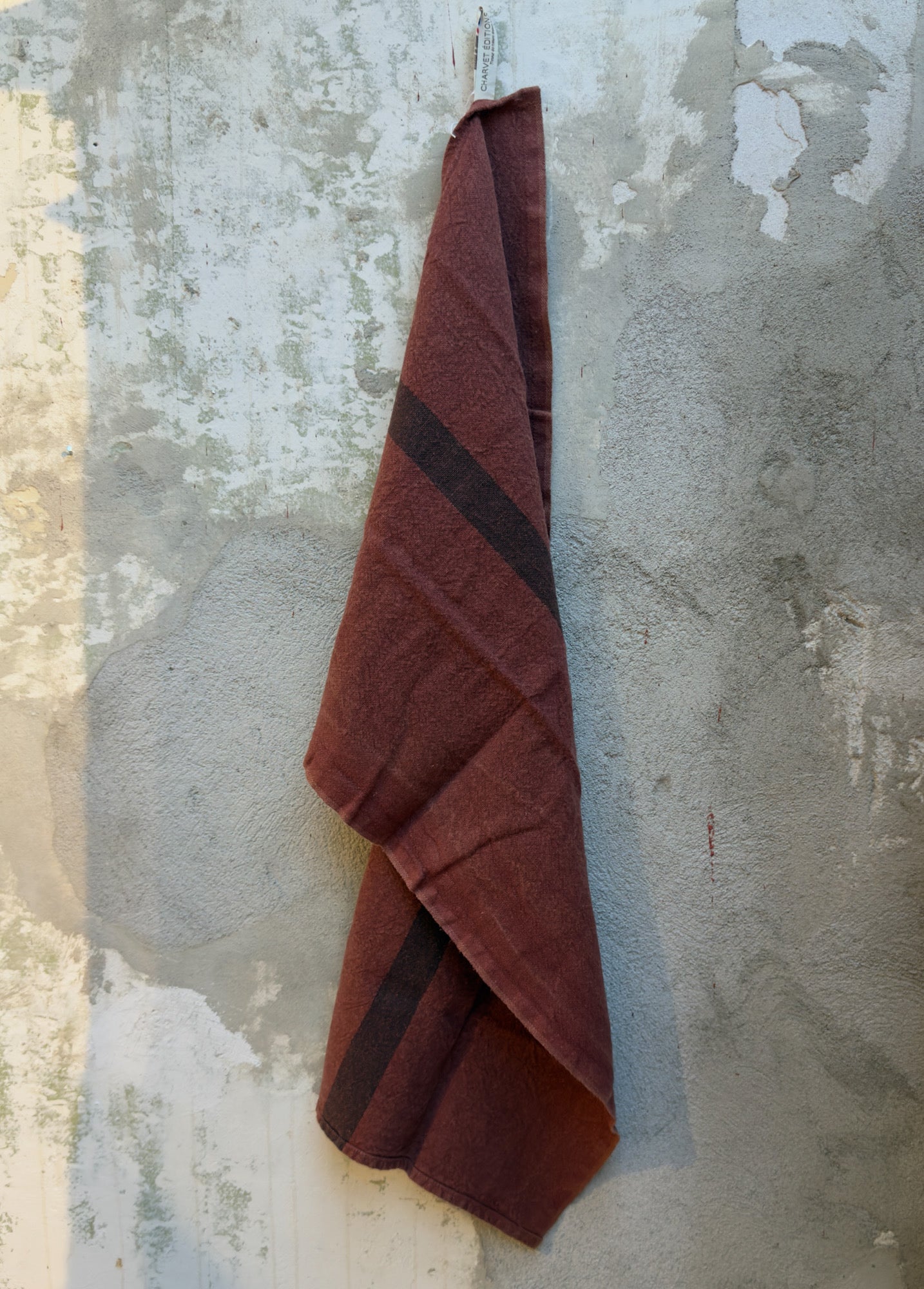 Kökshandduk "Torchon Doudou Raye" - Brique