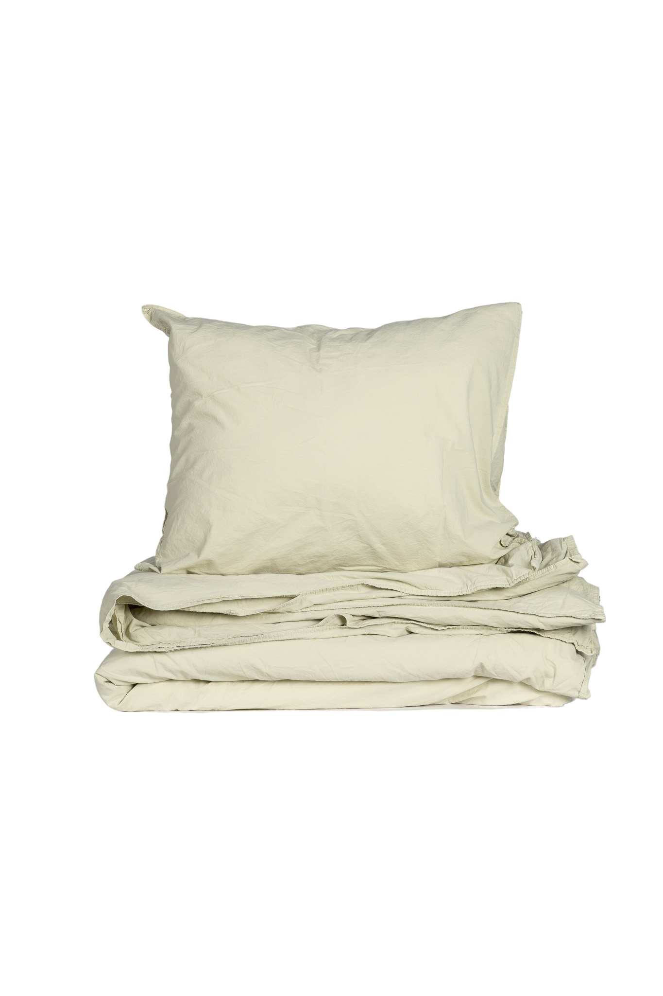 Påslakanset Crinkle Pistachio (150x210cm)