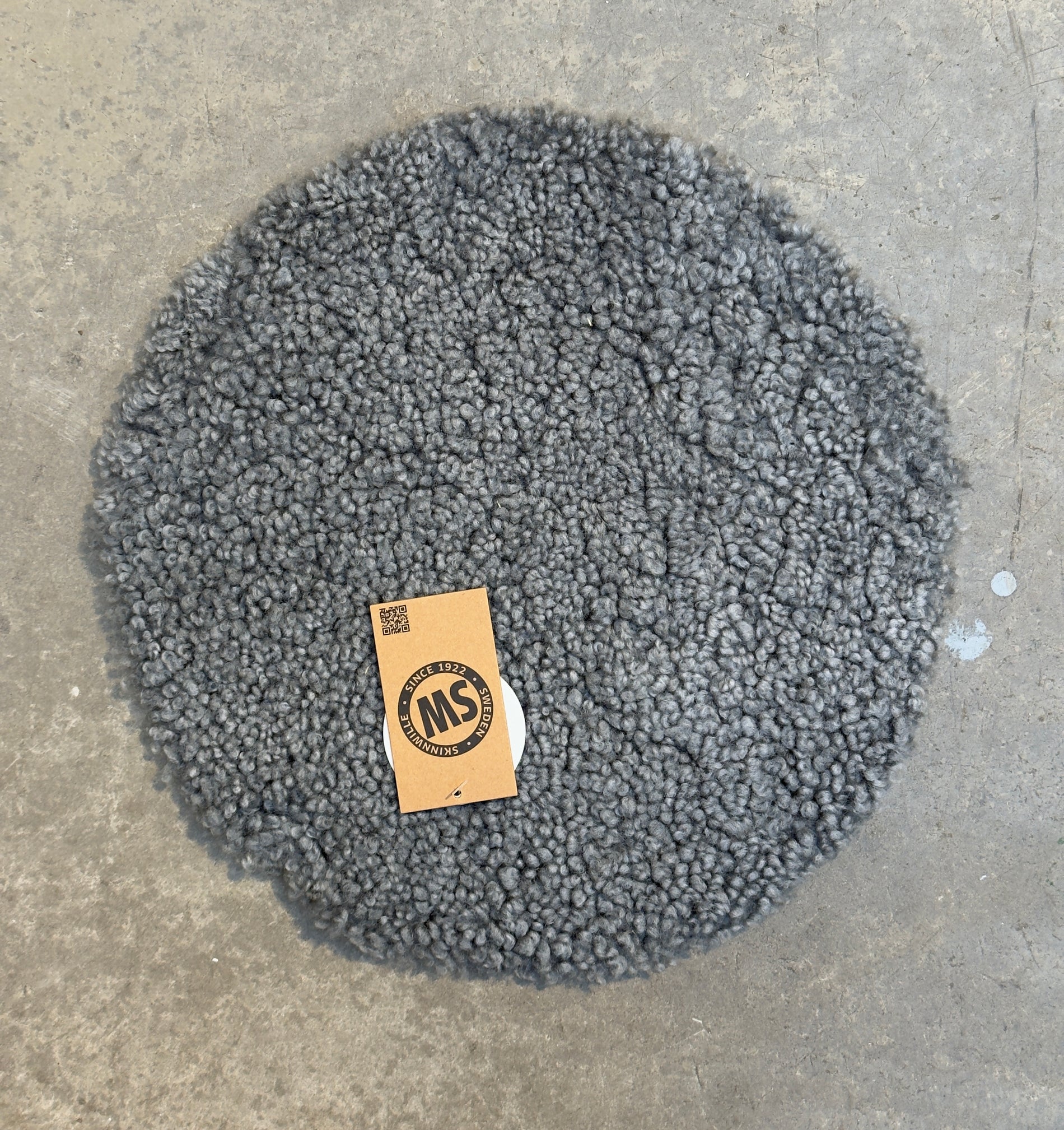 Curly seat pad - Gotland Grey