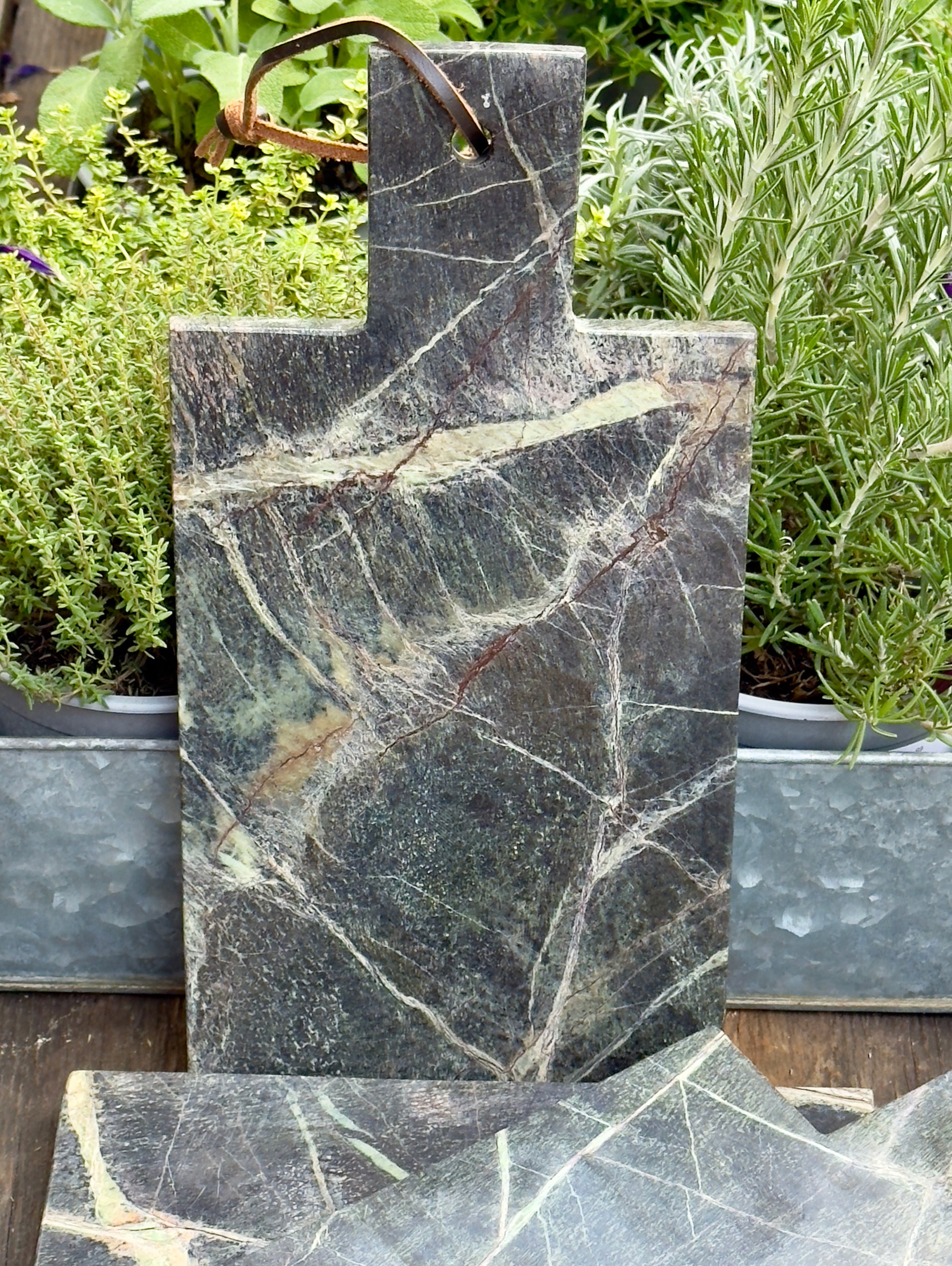 Skärbräda marmor - Forest green