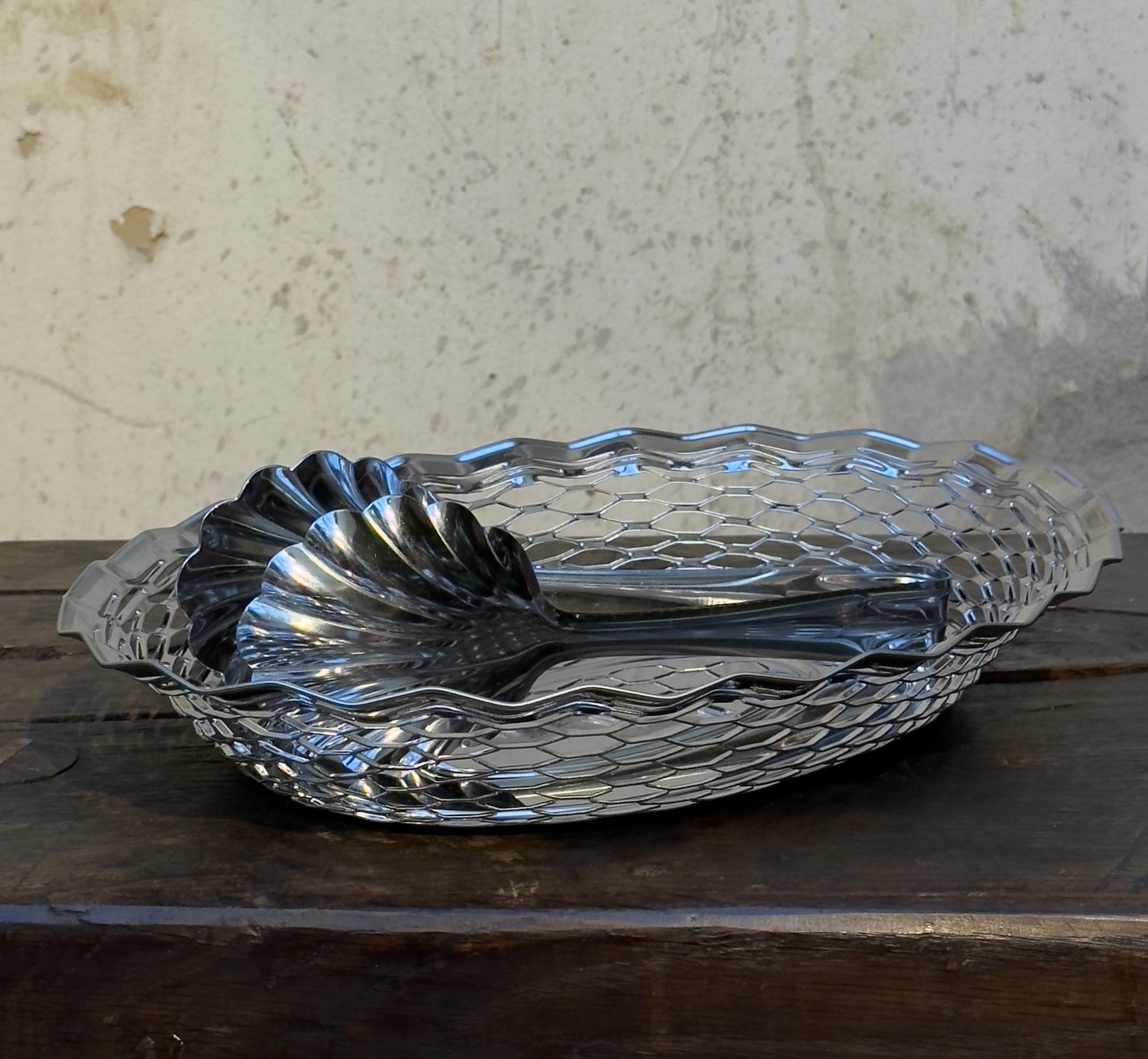 Bread basket i Stainless steel 30x24cm