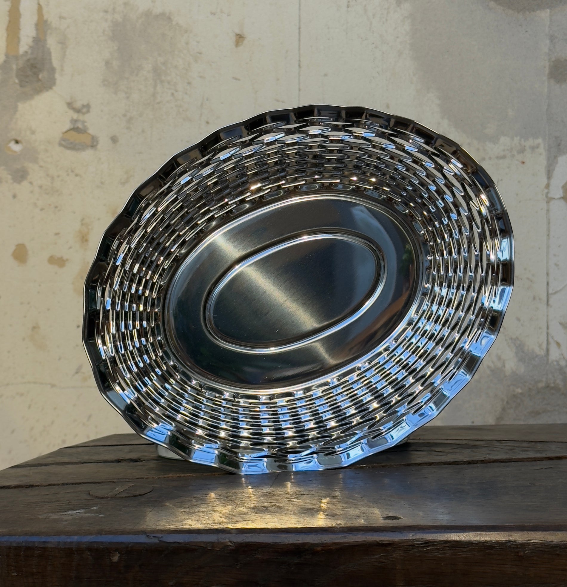 Bread basket i Stainless steel 30x24cm