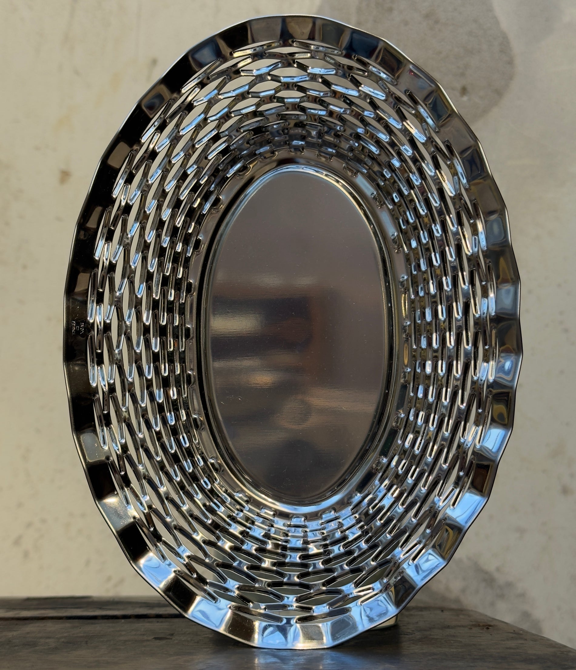Bread basket i Stainless steel 25x18cm