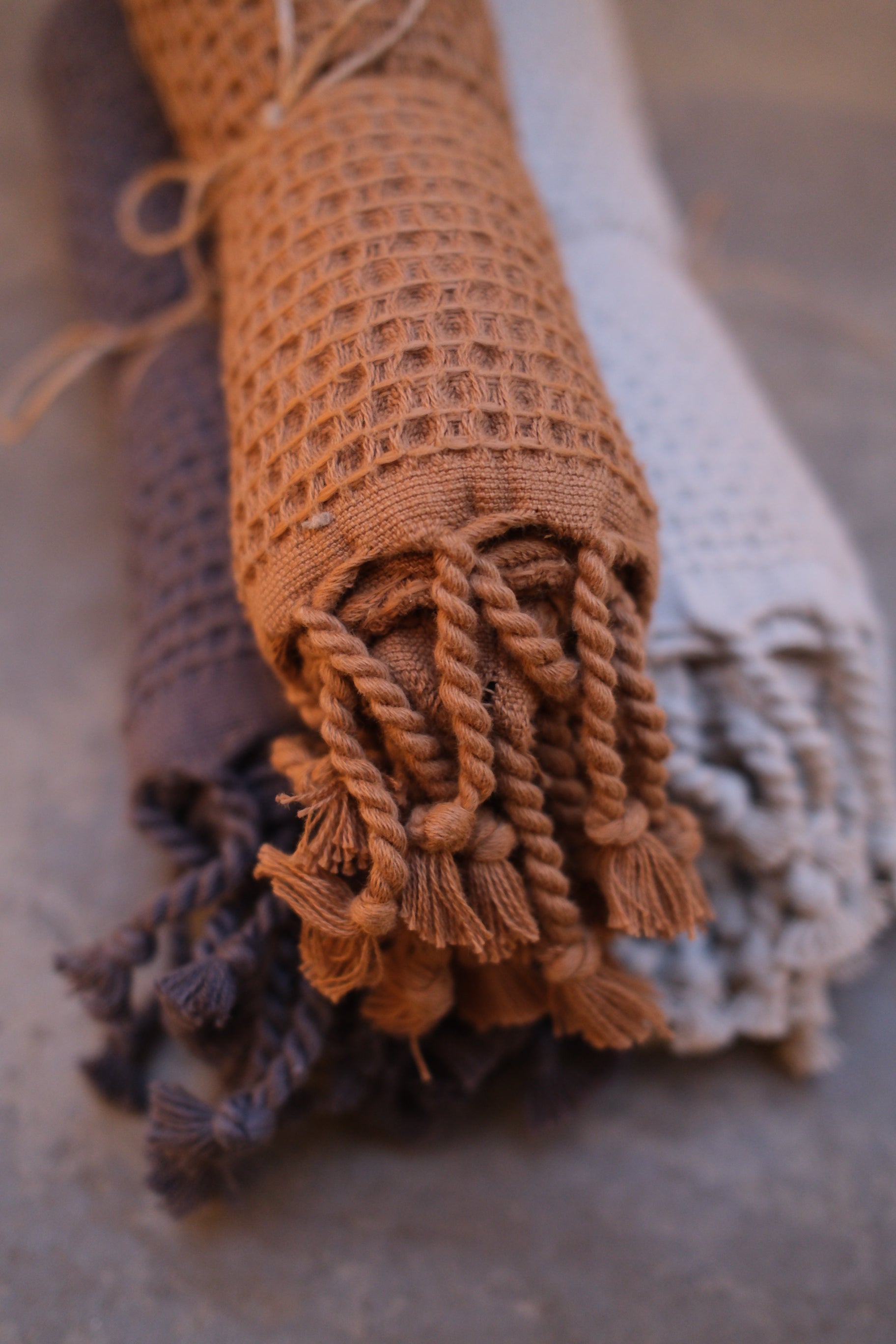 Fluffy Waffle Handduk - Maroccan Henna (50x70cm)