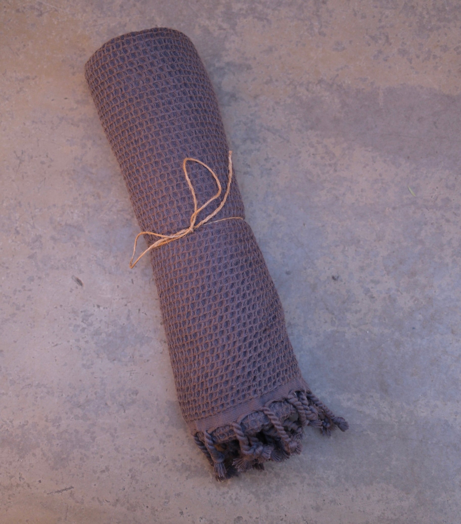 Fluffy Waffle Badlakan - Charcoal (90x150cm)