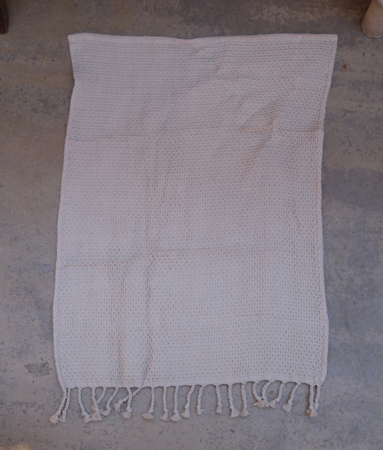 Fluffy Waffle Handduk - Chestnut (50x70cm)