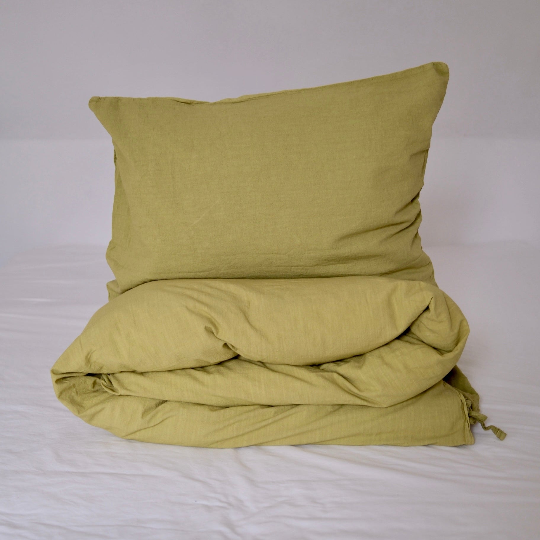 Påslakanset Gemini - Floral Green (150x210cm)