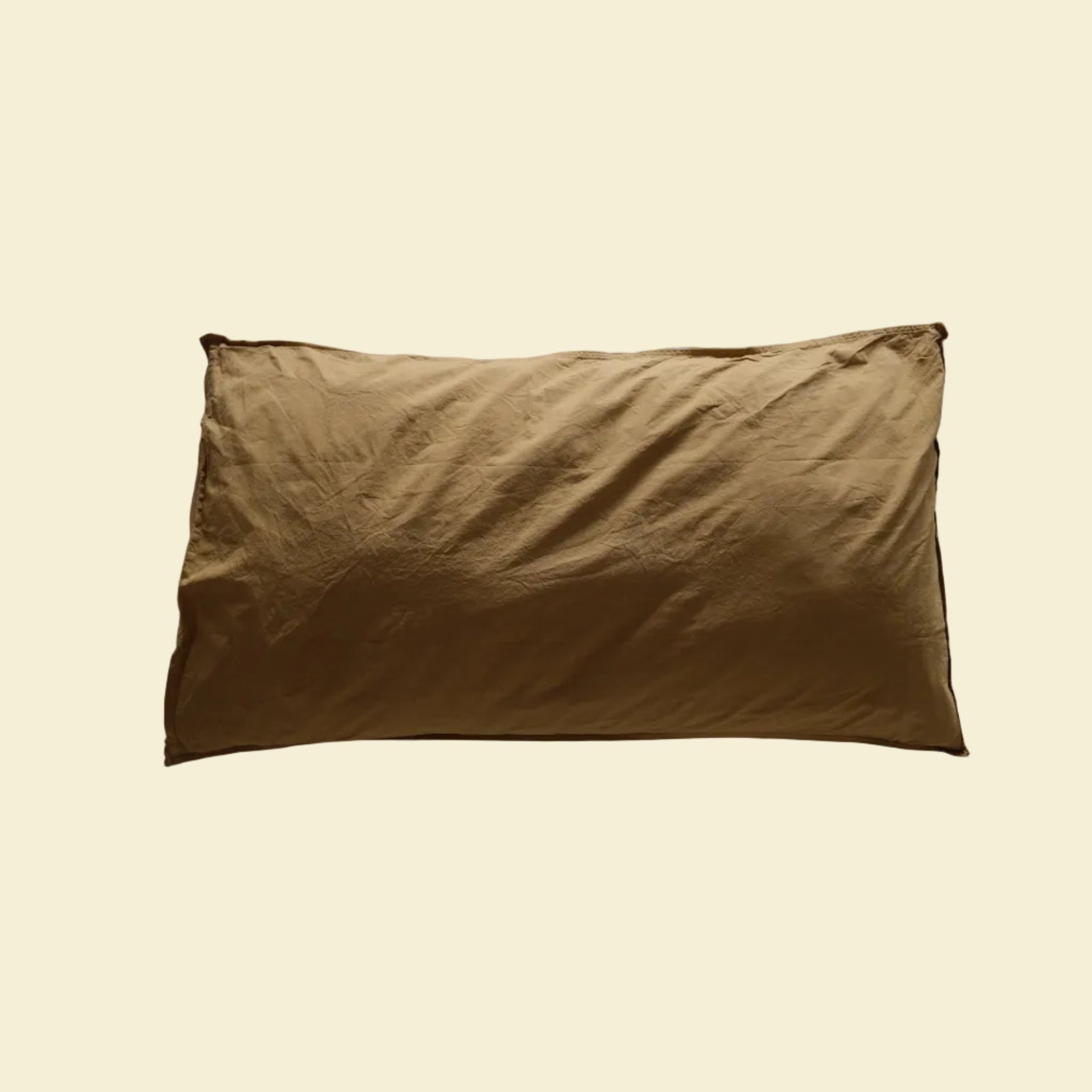 Kuddfodral Crinkle Mustard gold 50x90cm