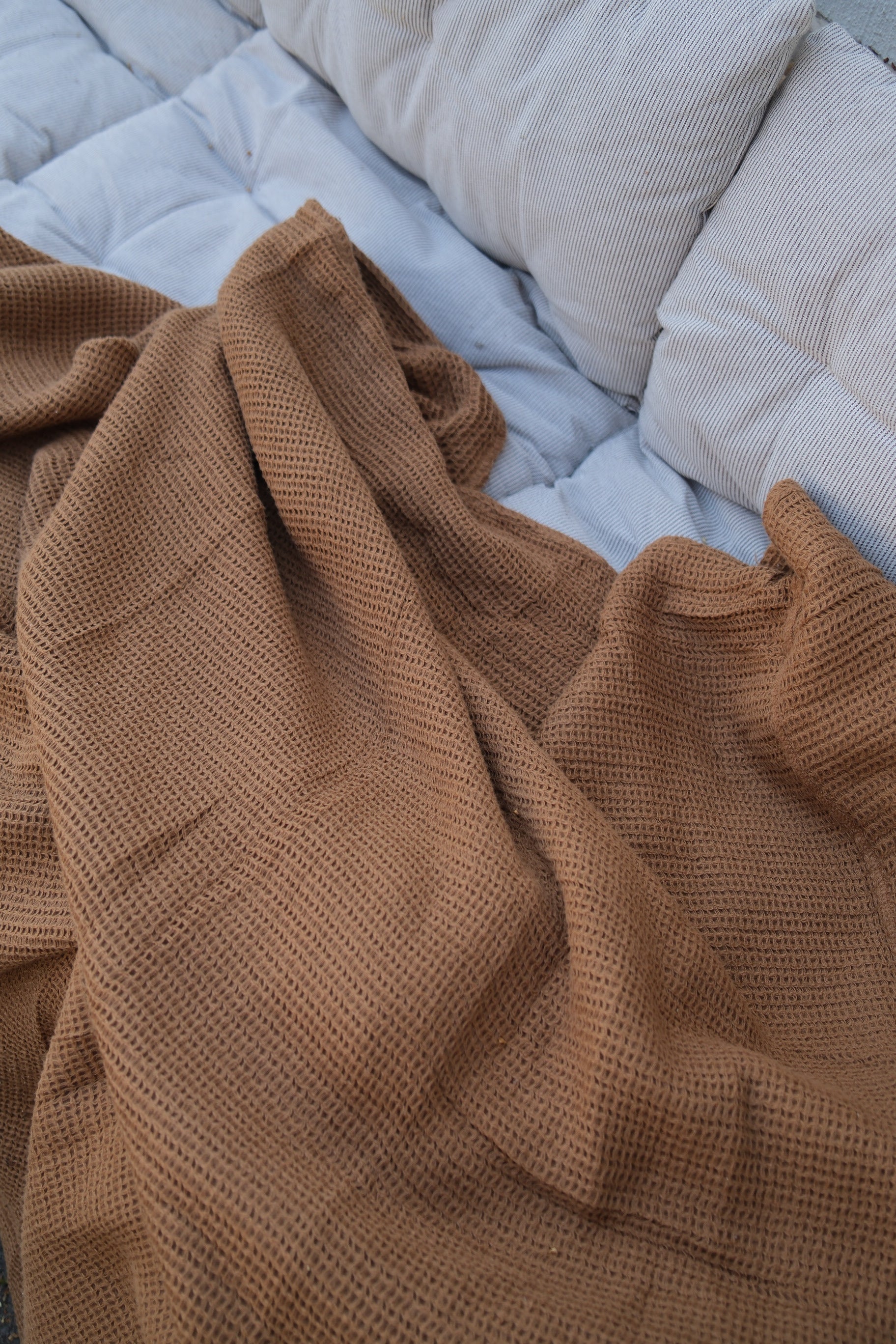 Fluffy Waffle Sängöverkast - Maroccan Henna (260x260cm)