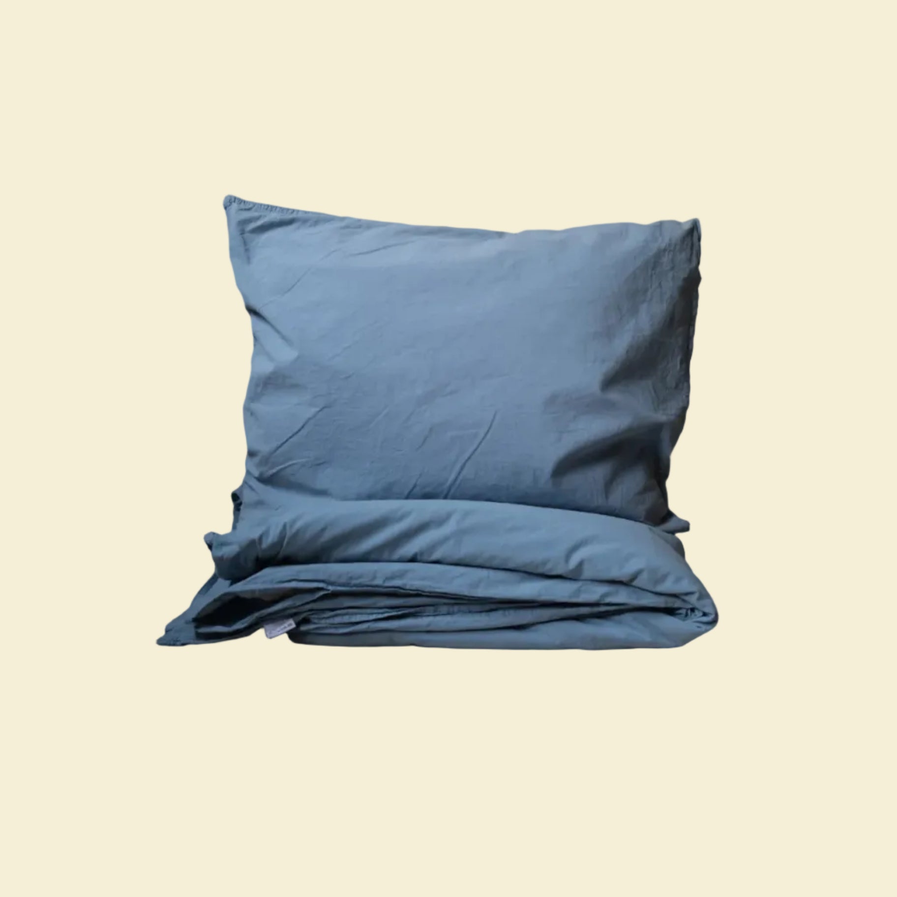 Påslakanset Crinkle Mist Blue (150x210cm)