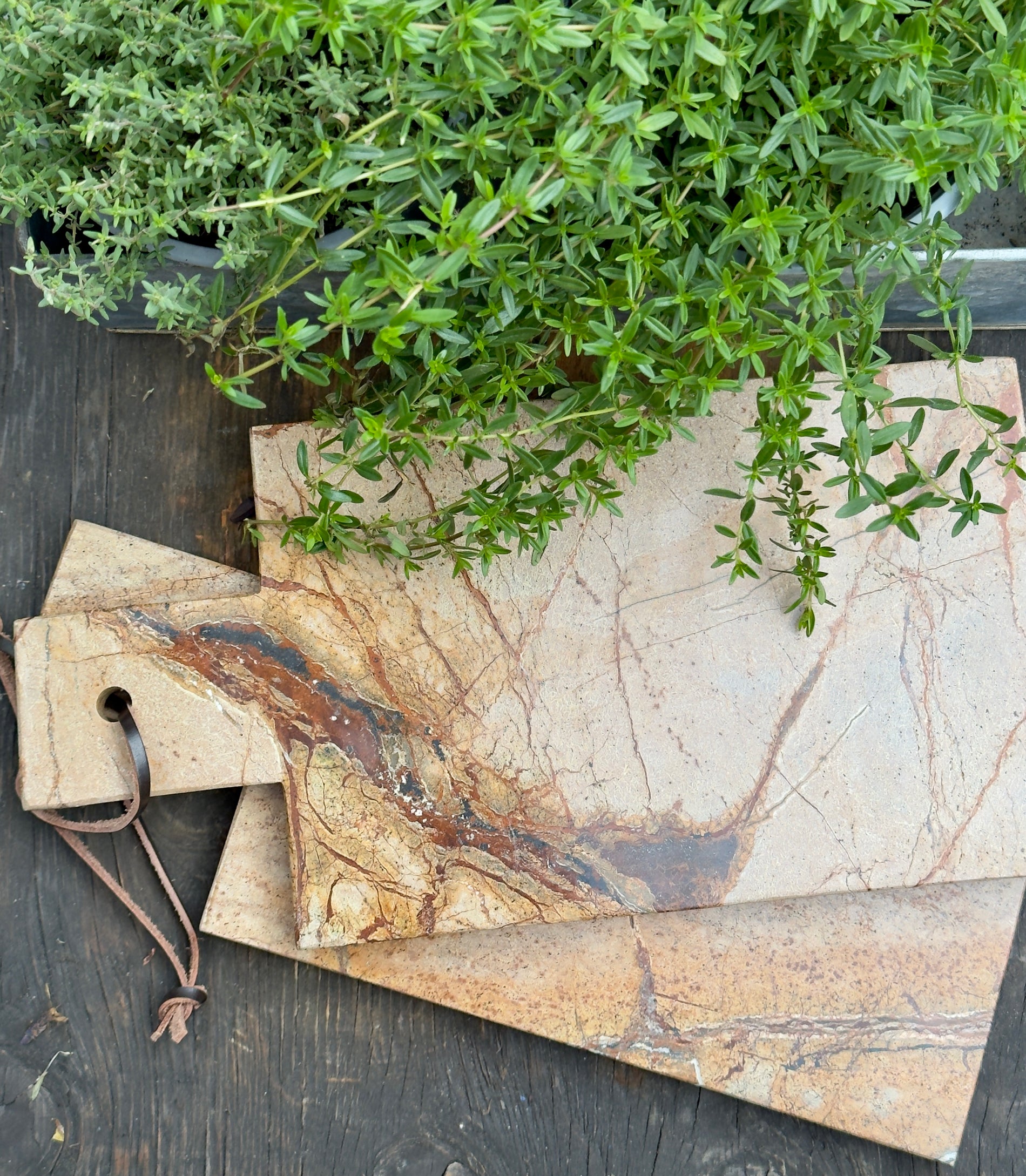Skärbräda marmor - Forest brown