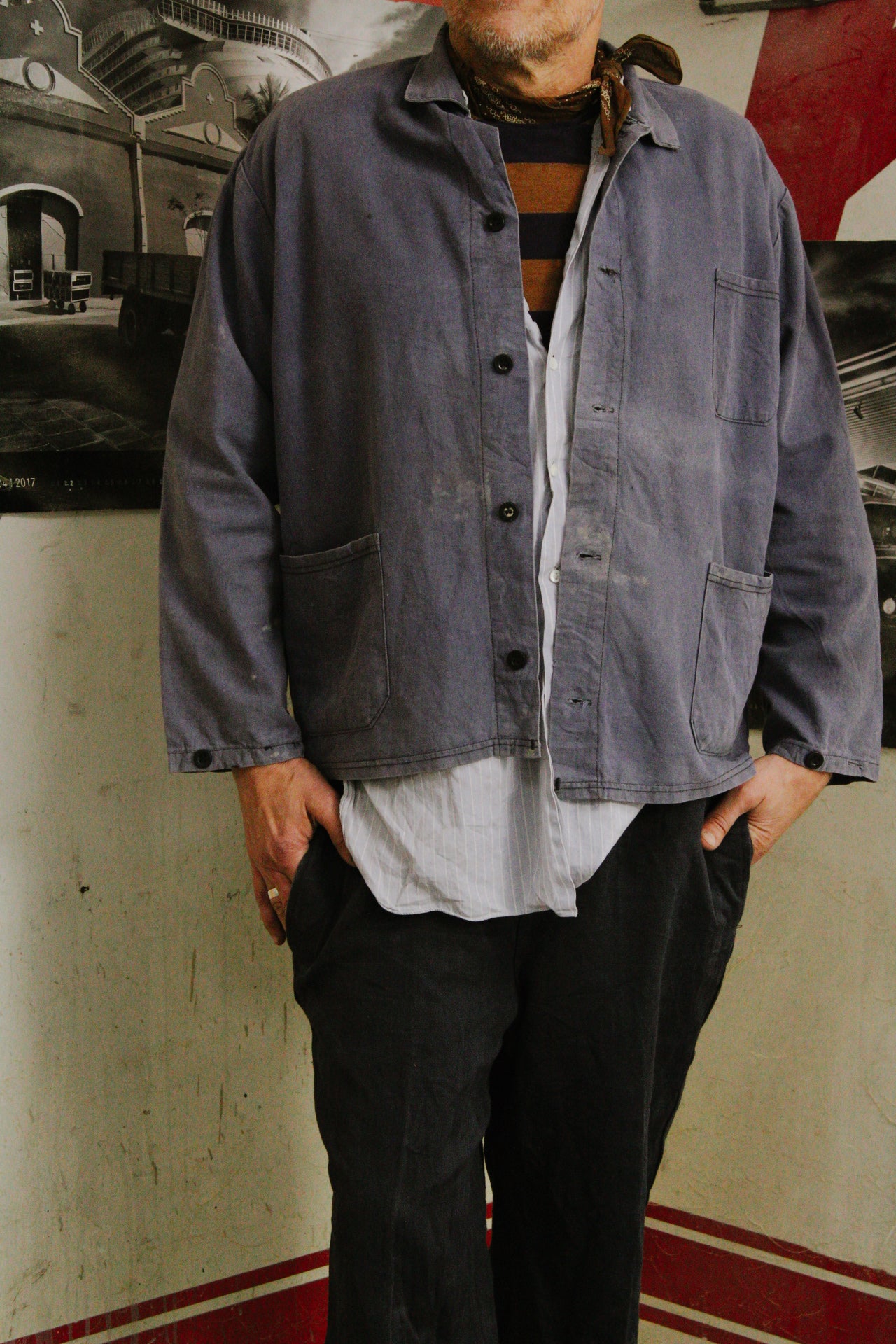 Vintage French Worker Jacket