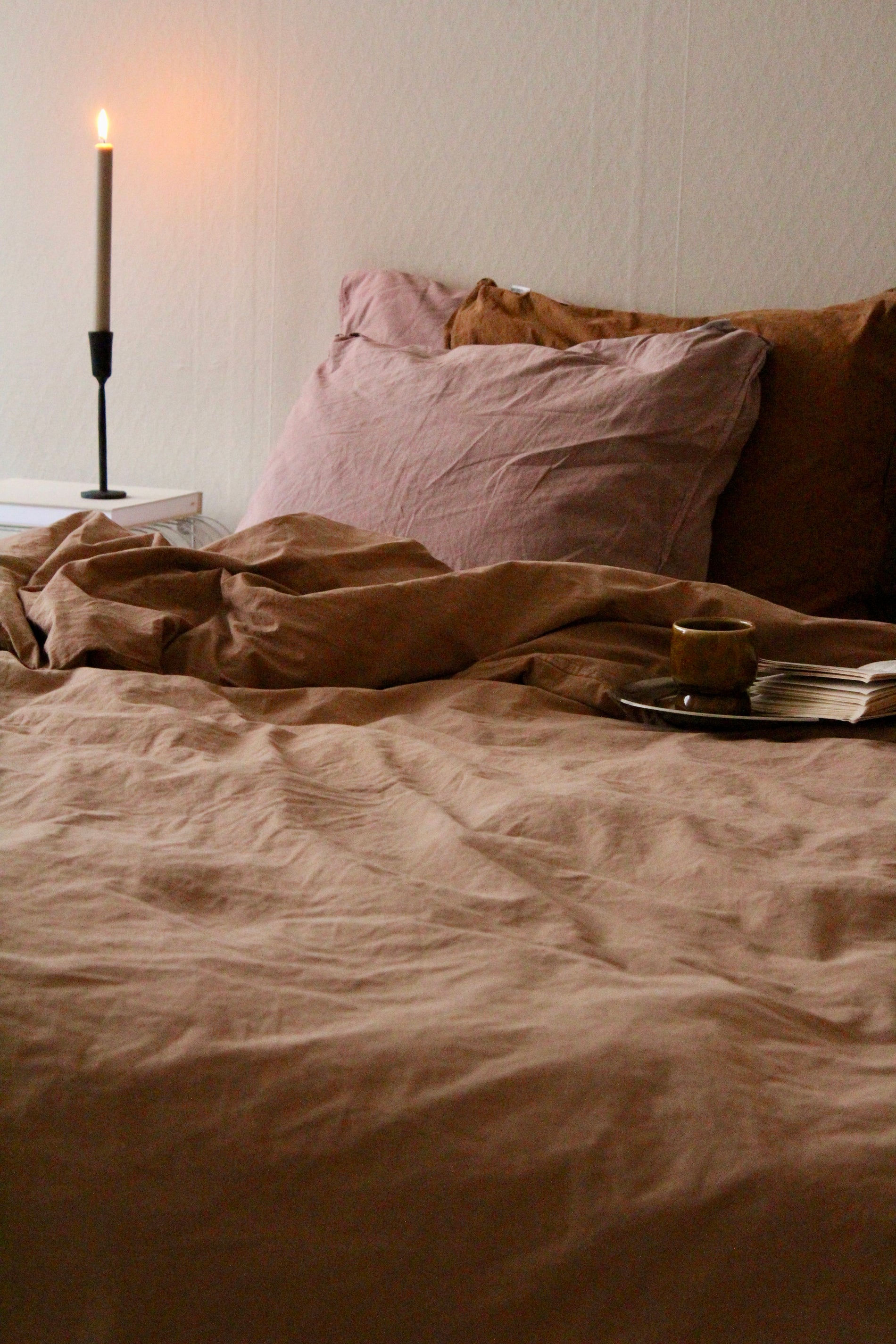 Påslakanset Crinkle Clay (230x220cm)