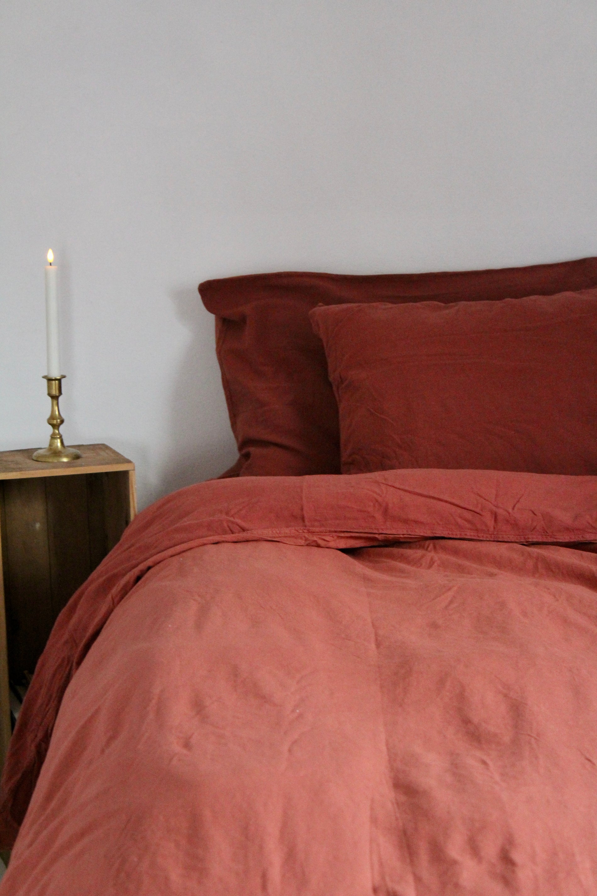 Kuddfodral Gemini - Red sorghum (50x90cm)