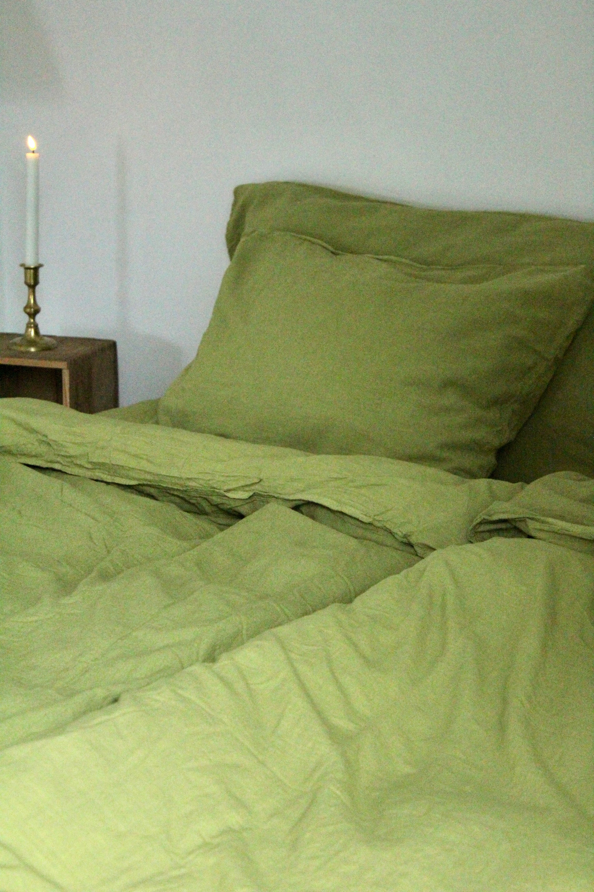 Kuddfodral Gemini - Floral green (50x90cm)