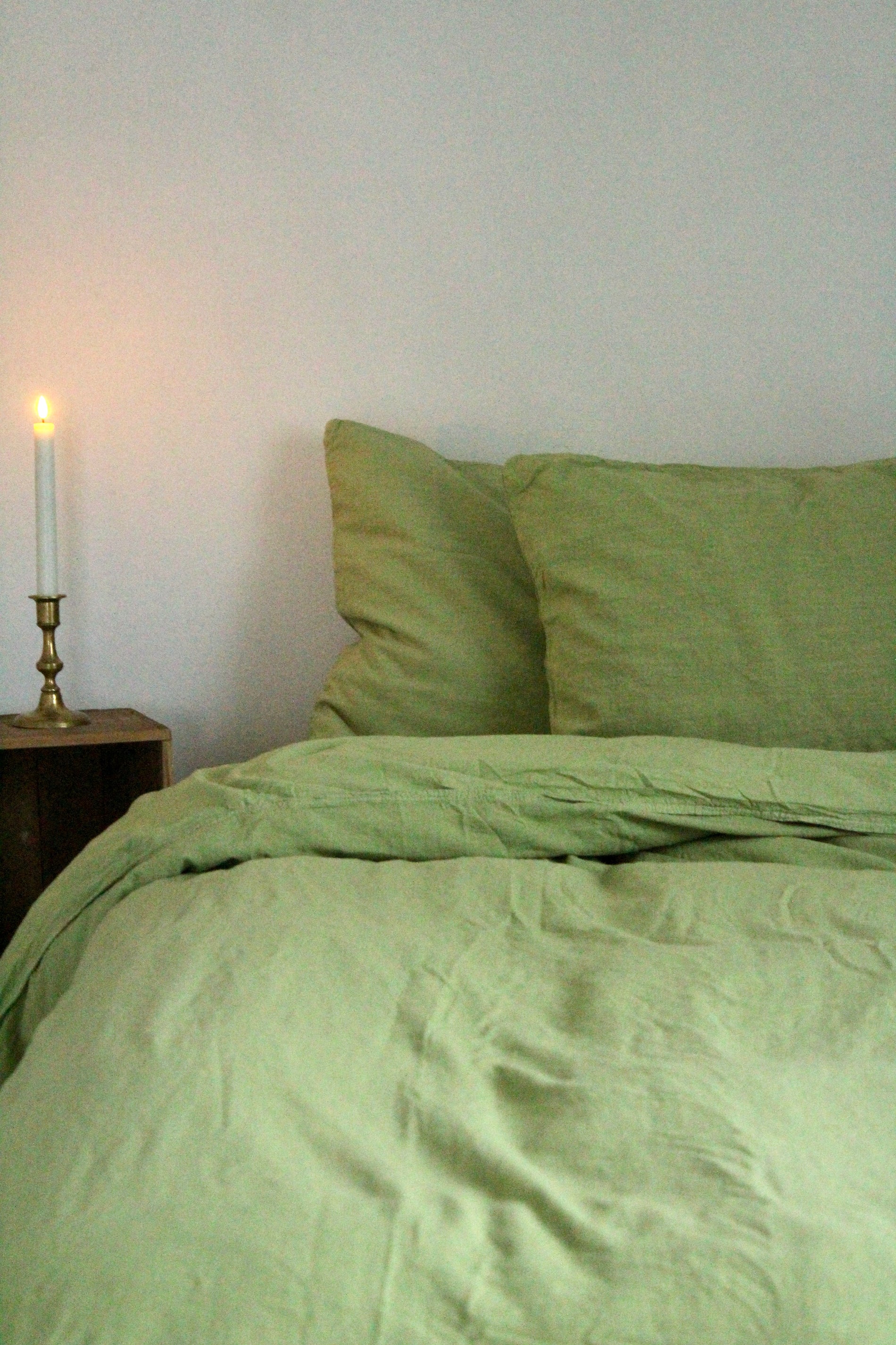 Påslakanset Gemini - Flavin green (230x220cm)