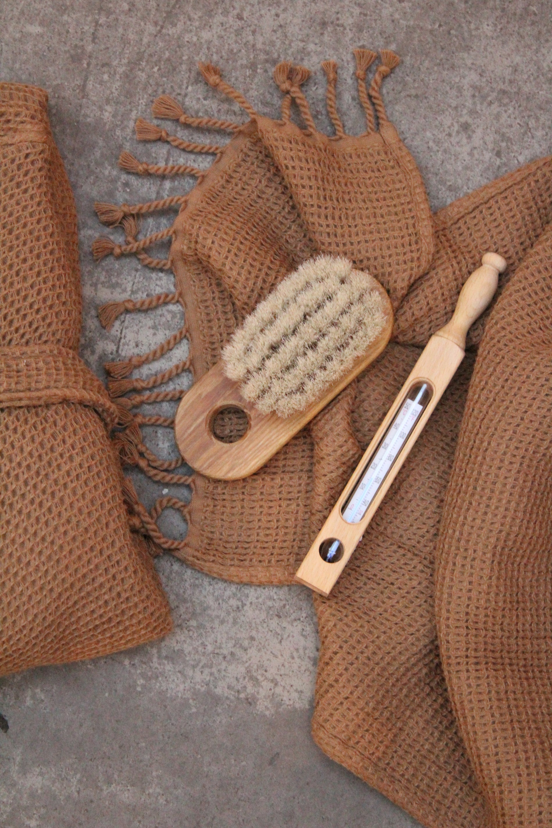 Fluffy Waffle Badlakan - Maroccan Henna (90x150cm)