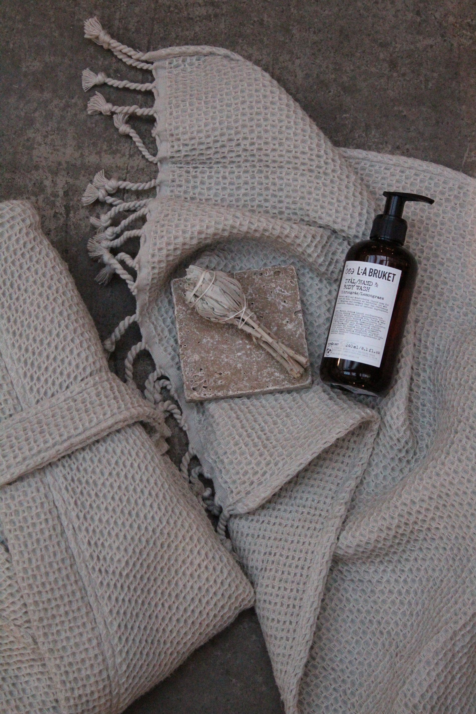 Fluffy Waffle Badlakan - Chestnut (90x150cm)