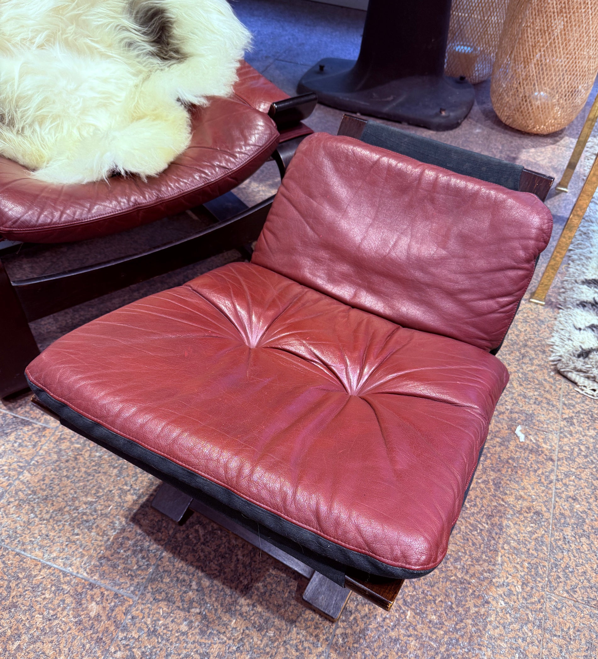 Vintage fåtölj nr. 1464 "Kroken - Åke Fribyter"