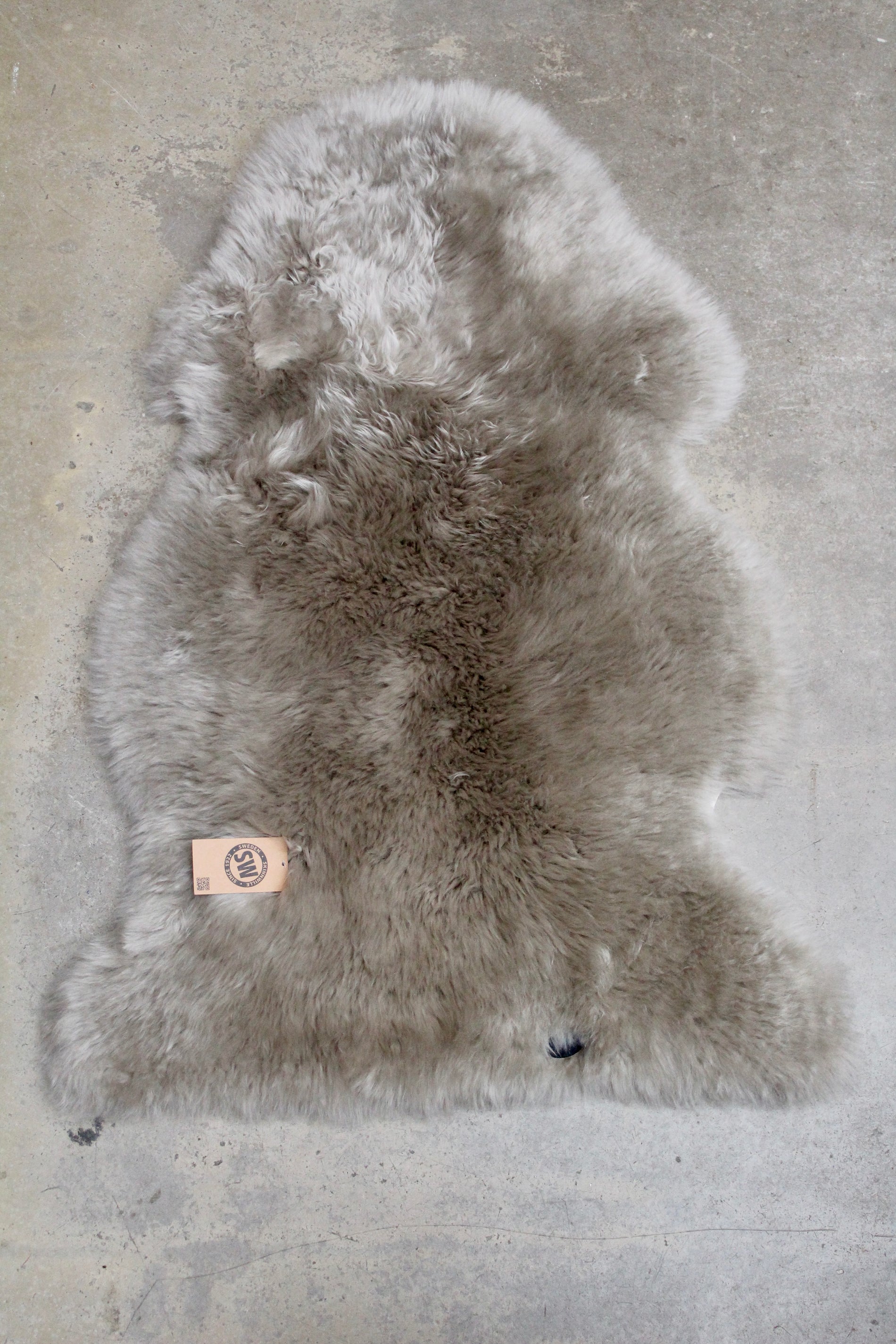 Gently Fårskinn - Silver beige