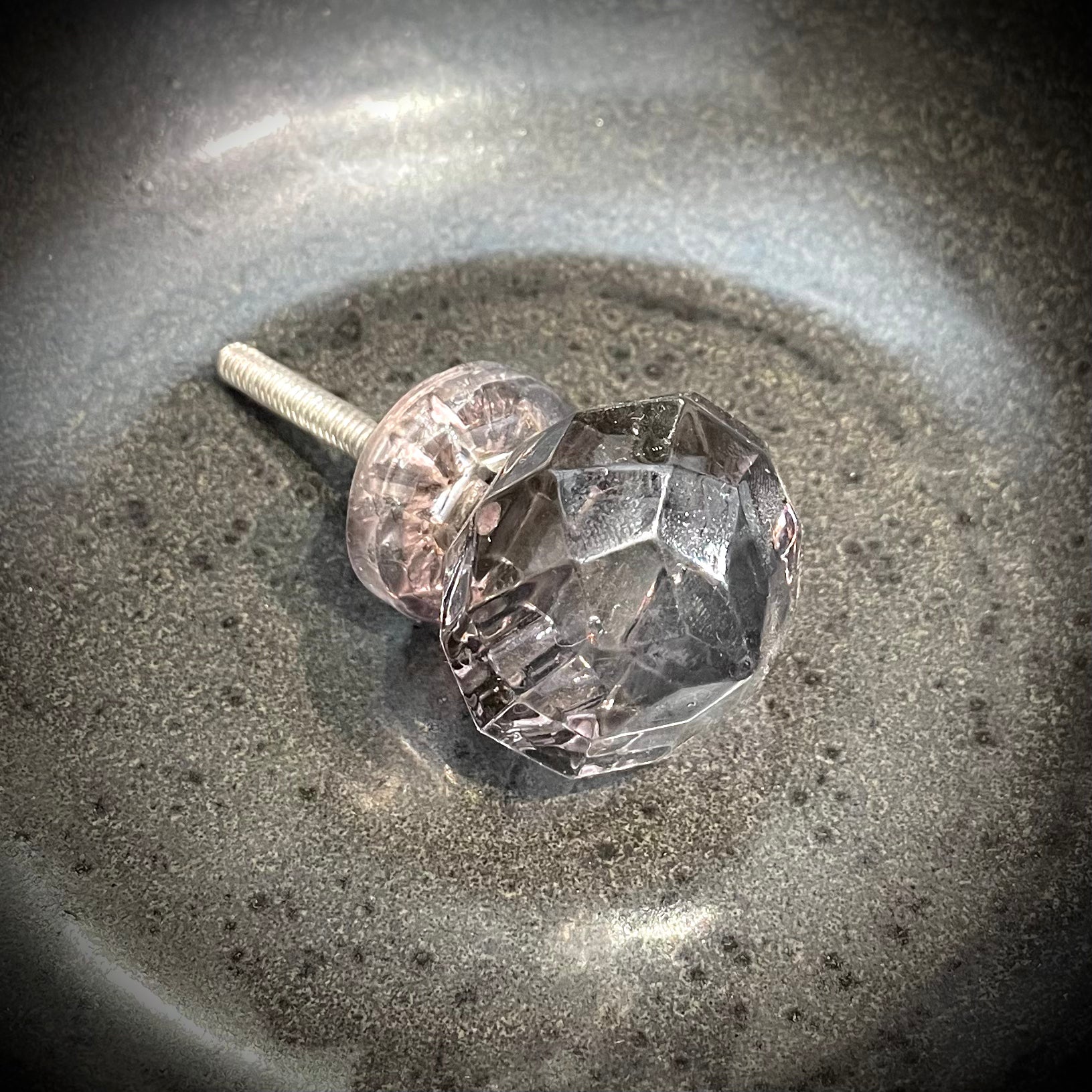 Recyclad glasknopp