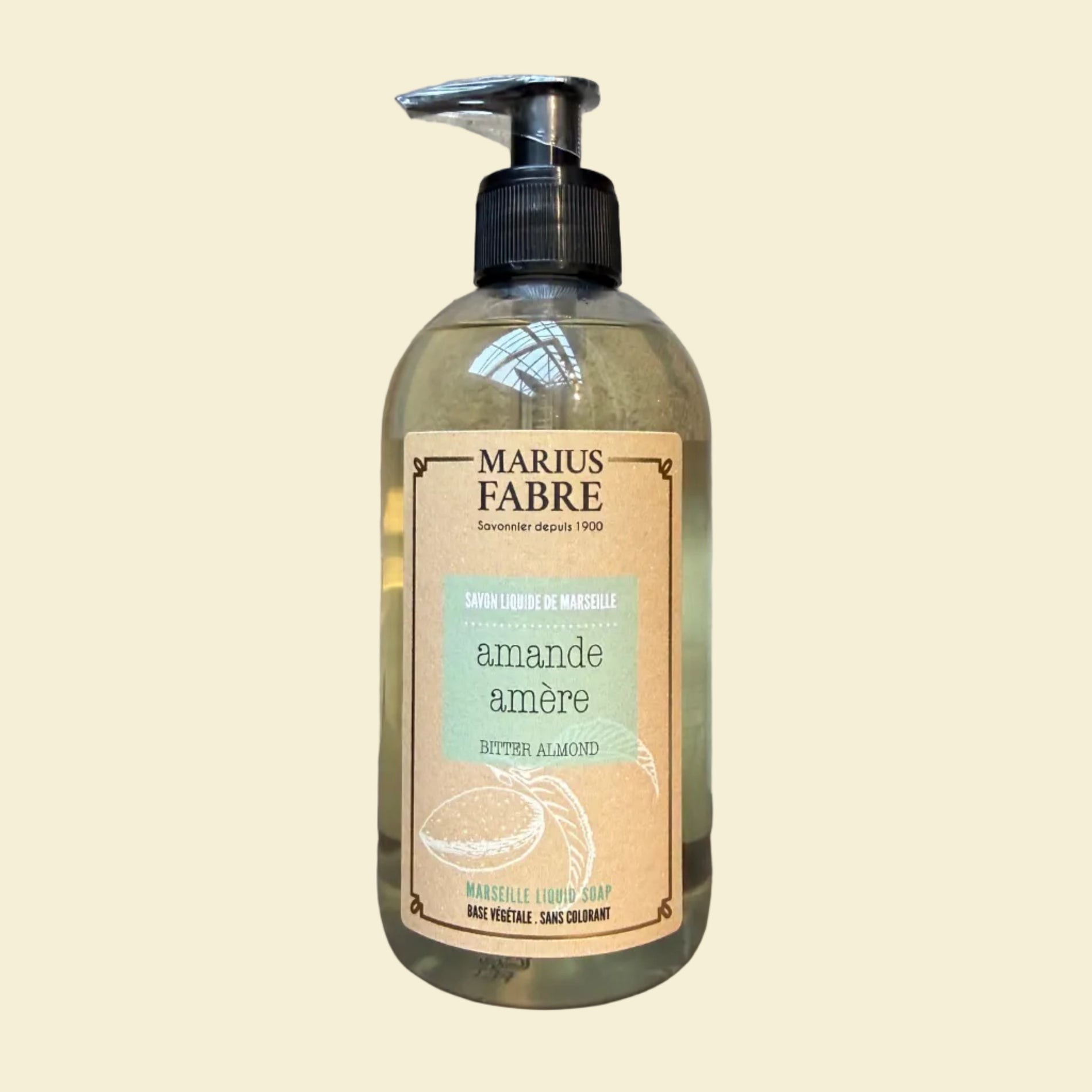 Marseille liquid soap- 400ml Bitter Almond