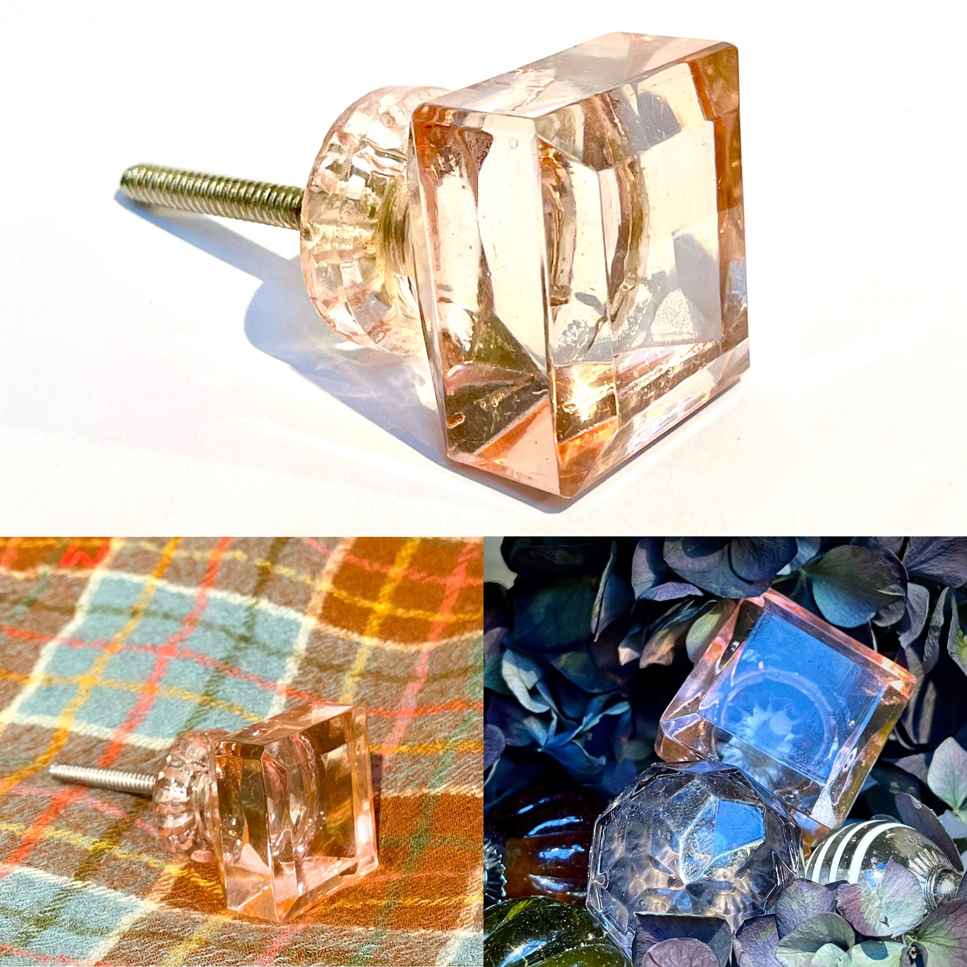 Recyclad glasknopp