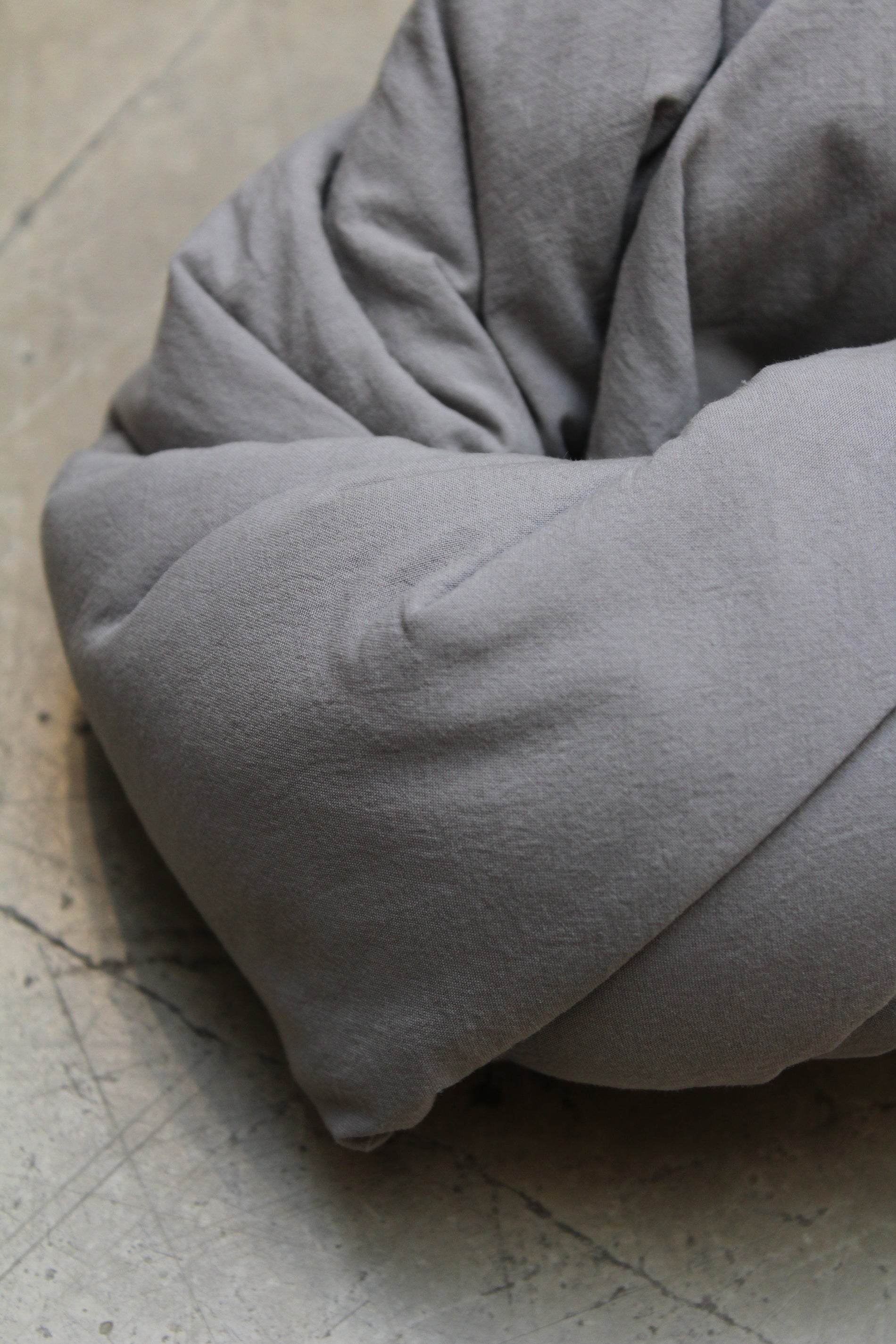 Påslakanset Crinkle Dark Grey 150x210